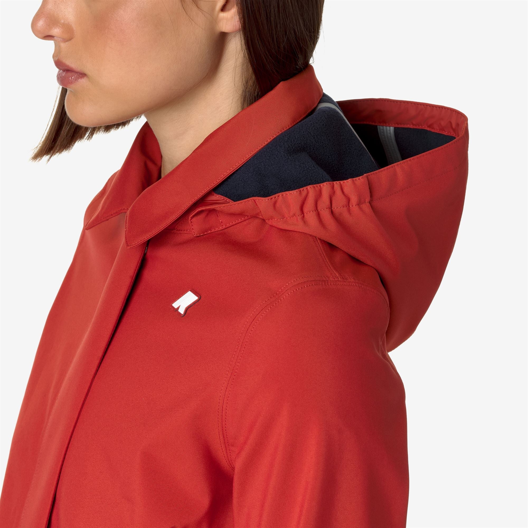 MATHY BONDED - Jackets - 3/4 LENGTH - Woman - RED P-BLUE D