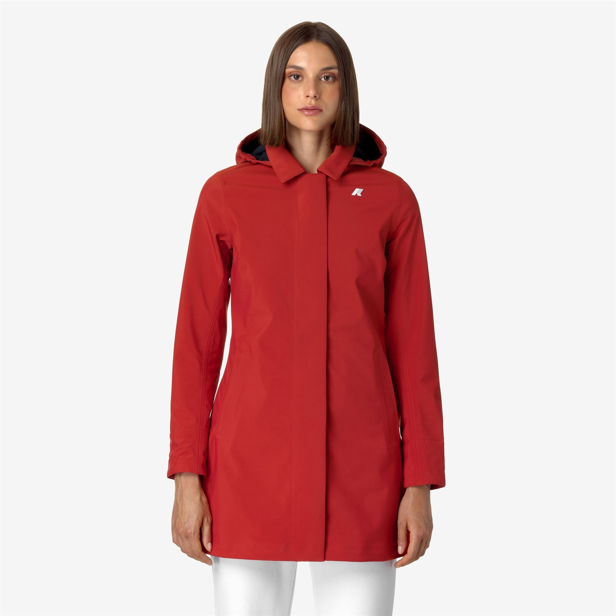 MATHY BONDED - Jackets - 3/4 LENGTH - Woman - RED P-BLUE D