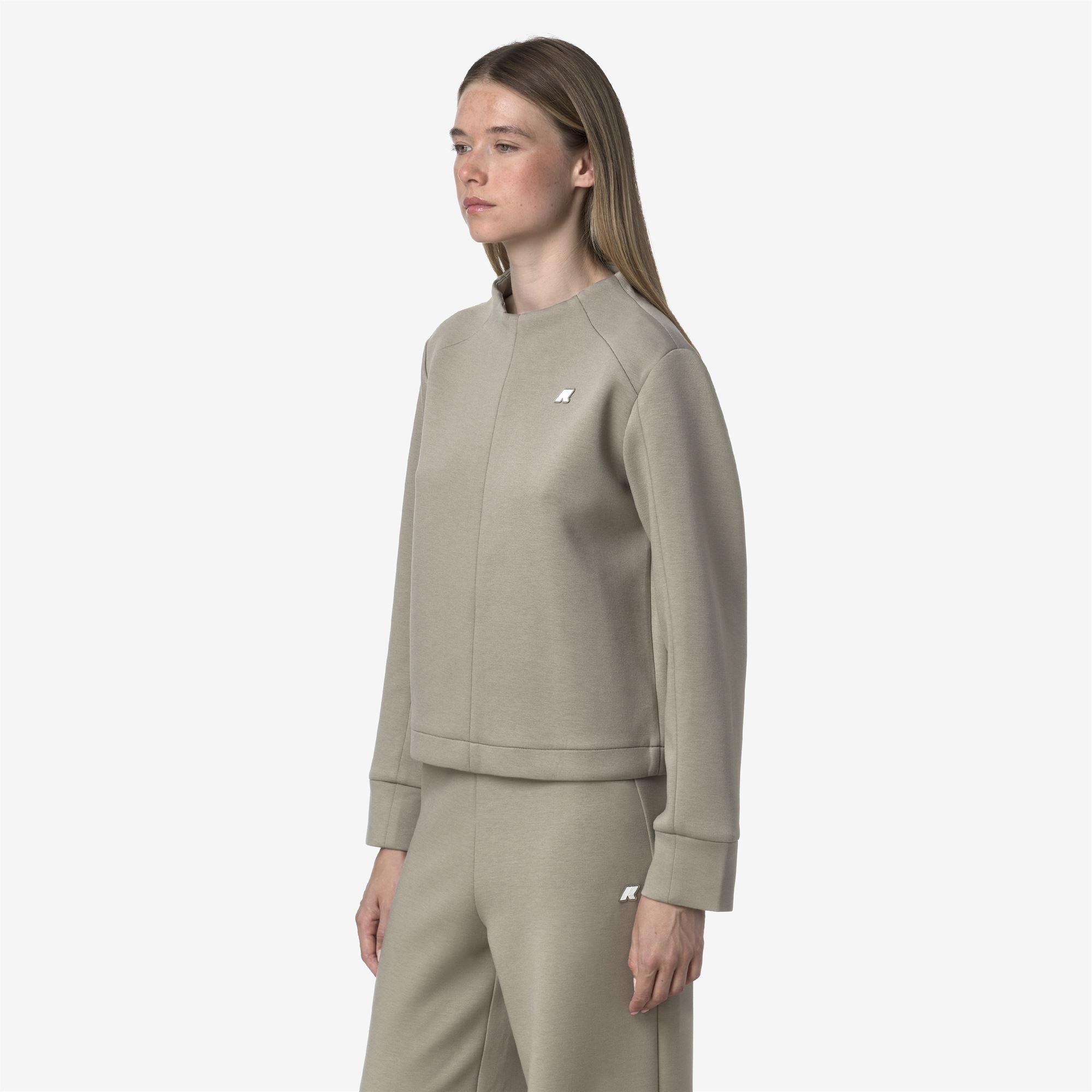 AUBANE LIGHT SPACER - Fleece - Pull Over - Woman - GREEN OAK