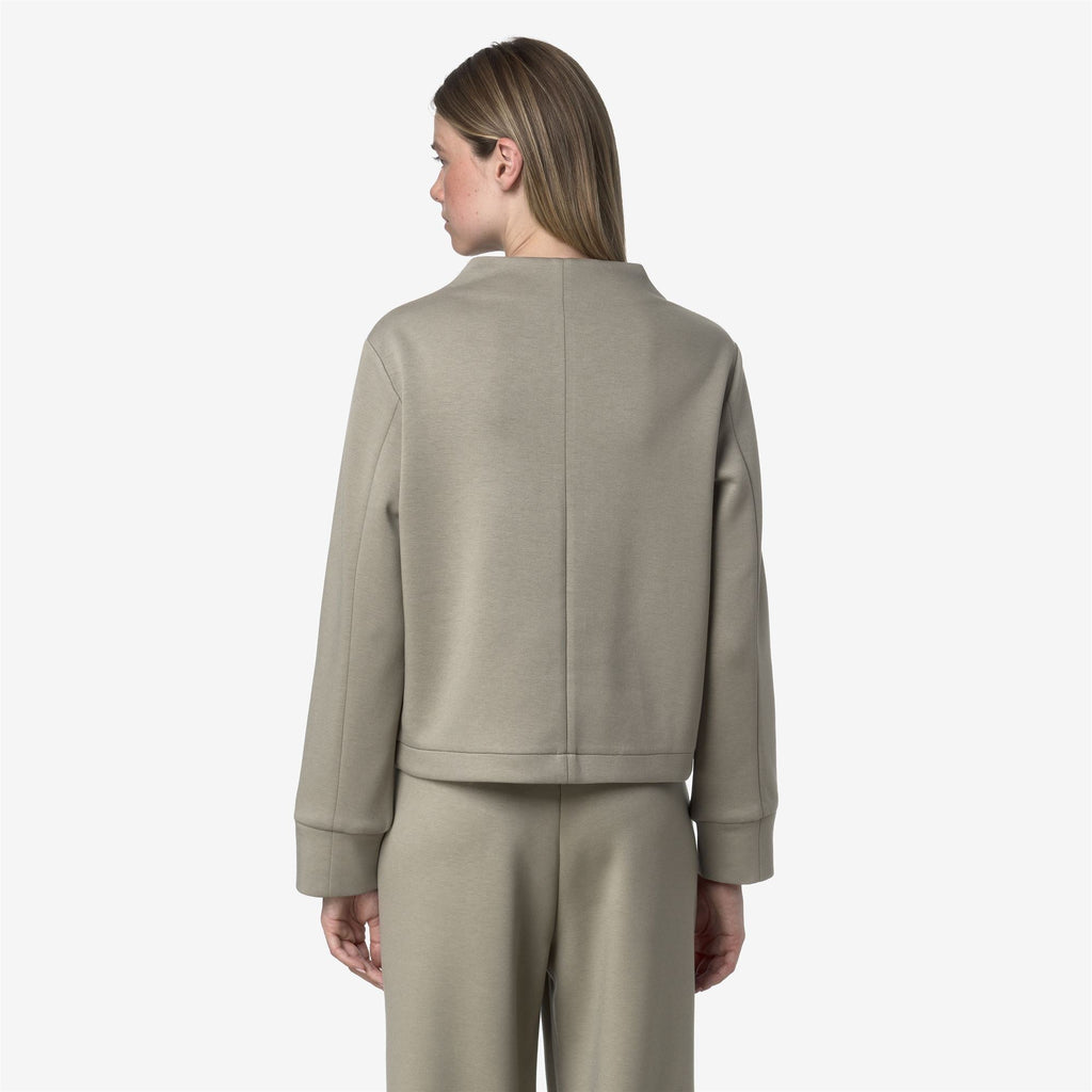 AUBANE LIGHT SPACER - Fleece - Pull Over - Woman - GREEN OAK