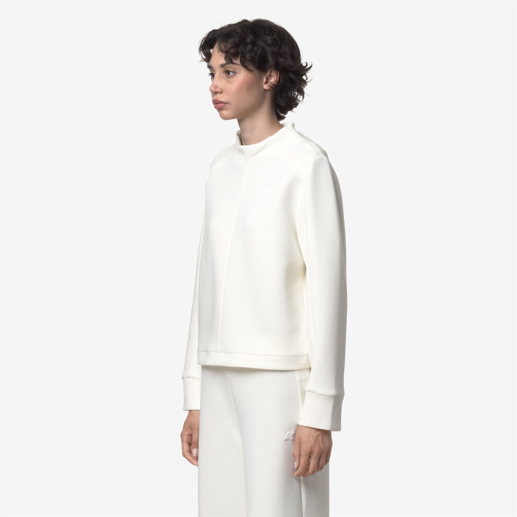 AUBANE LIGHT SPACER - Fleece - Pull Over - Woman - WHITE GARDENIA