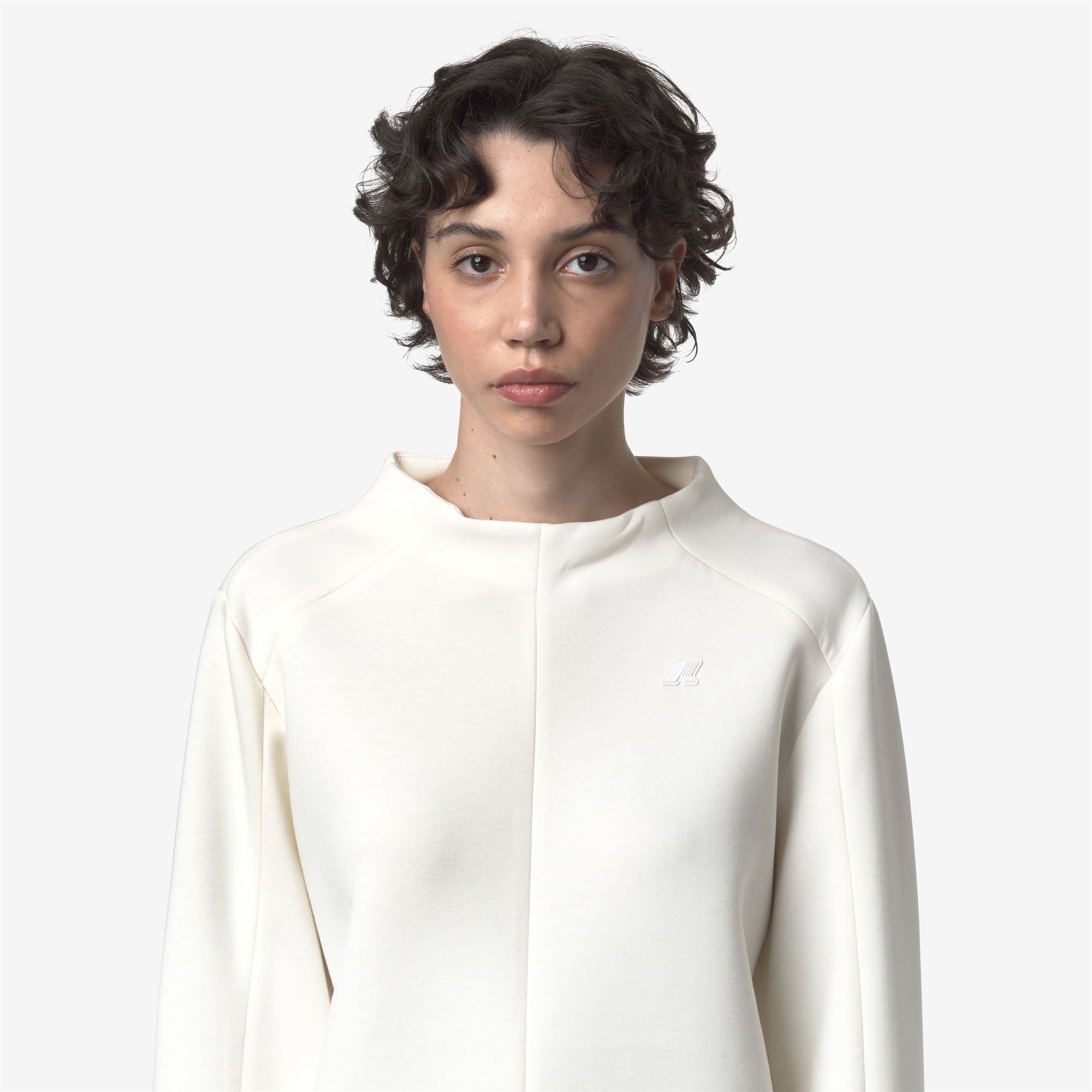 AUBANE LIGHT SPACER - Fleece - Pull Over - Woman - WHITE GARDENIA