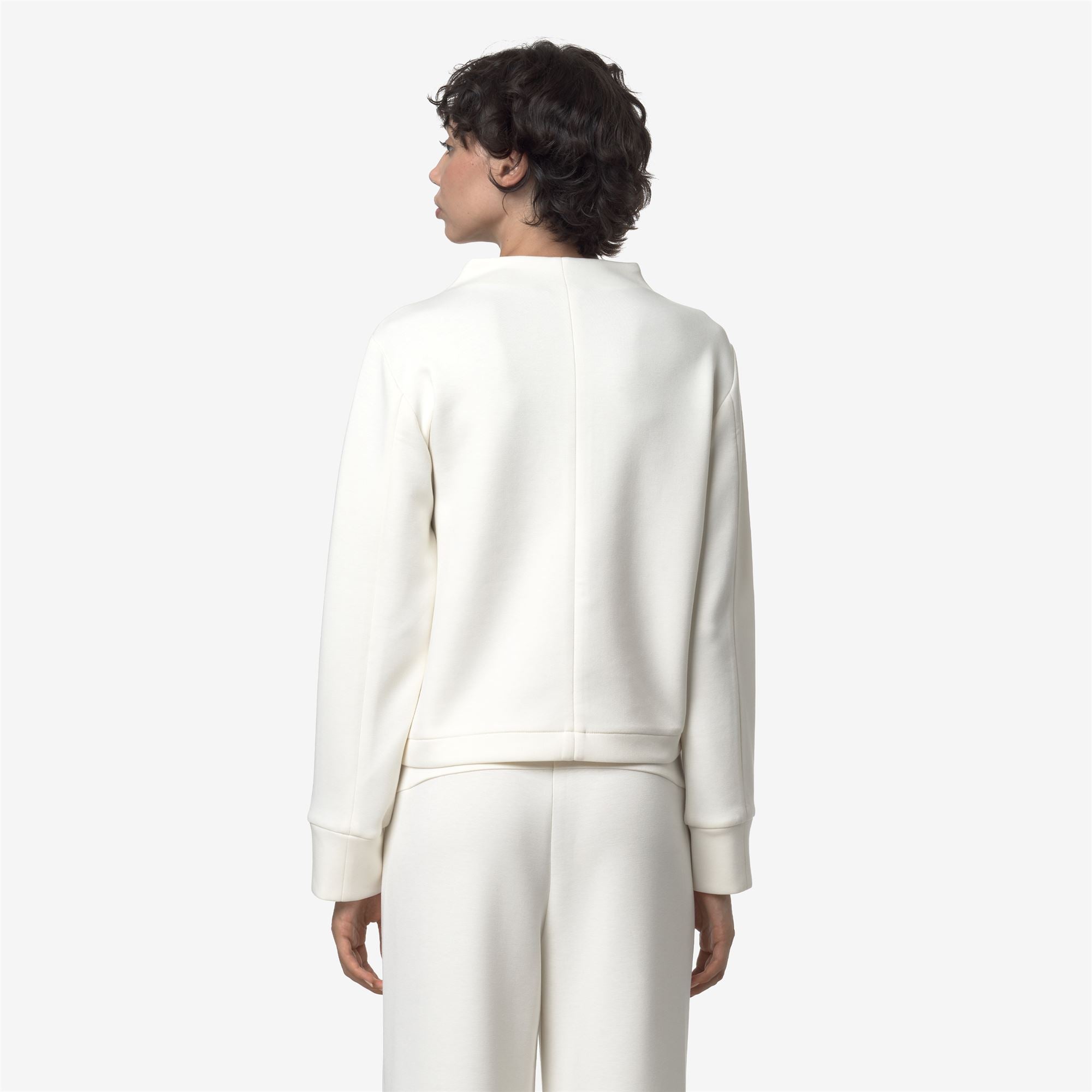 AUBANE LIGHT SPACER - Fleece - Pull Over - Woman - WHITE GARDENIA