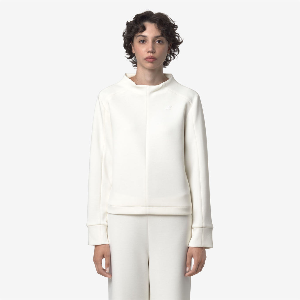 AUBANE LIGHT SPACER - Fleece - Pull Over - Woman - WHITE GARDENIA