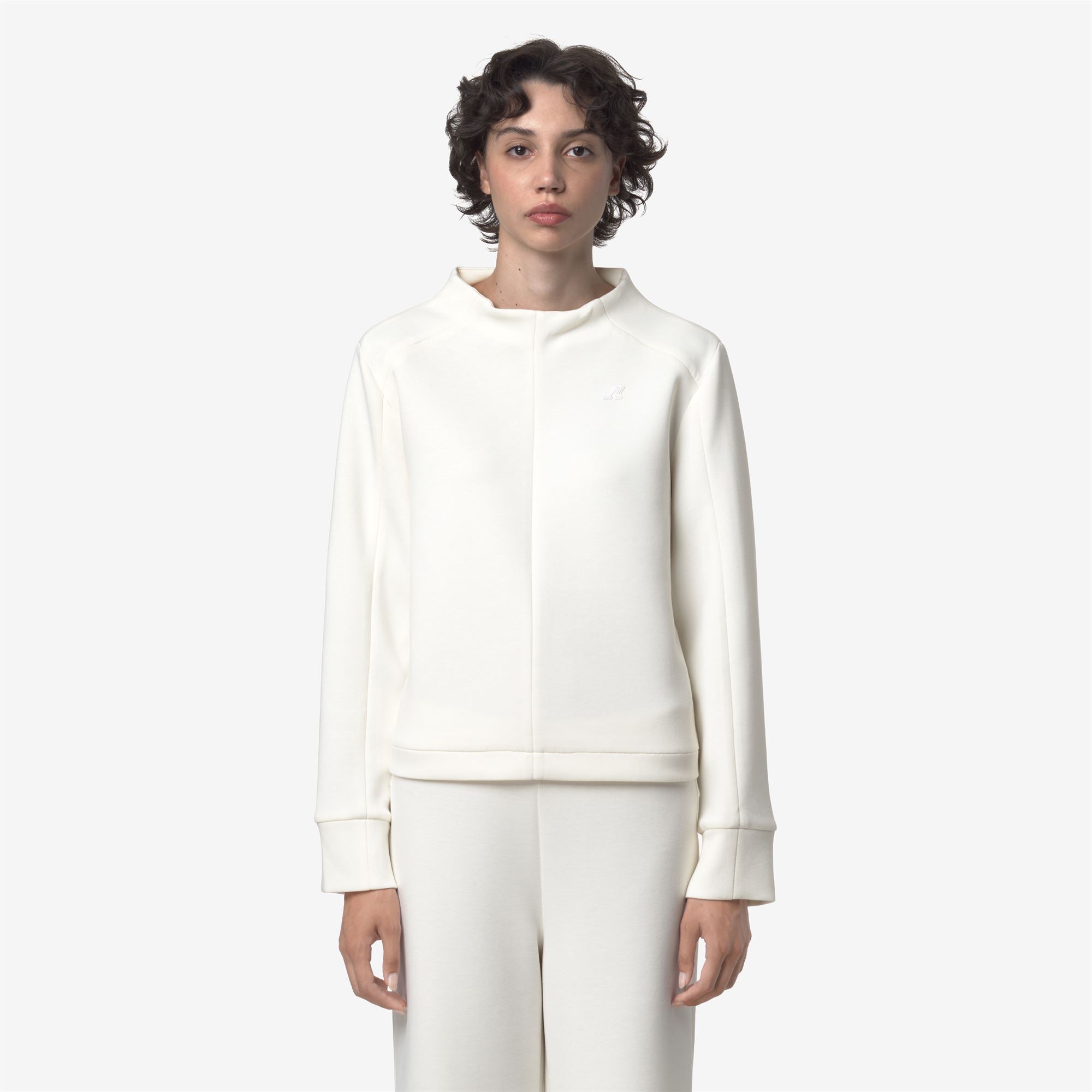 AUBANE LIGHT SPACER - Fleece - Pull Over - Woman - WHITE GARDENIA