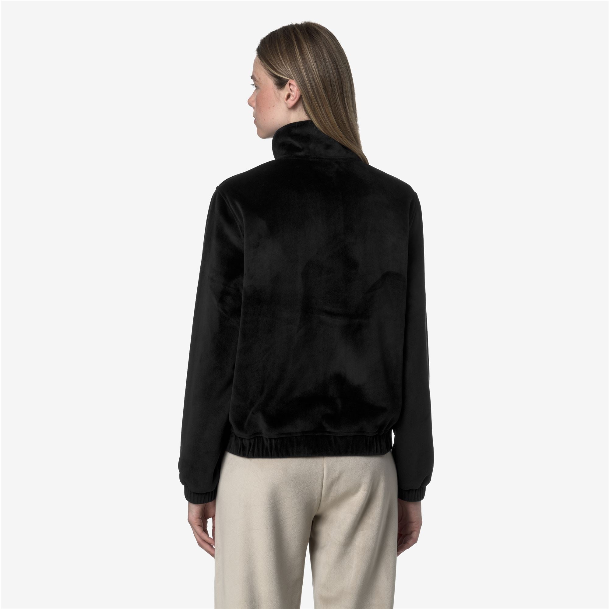 VIVIETTE VELOUR POLAR - Fleece - Jacket - Woman - BLACK PURE-BLACK PURE