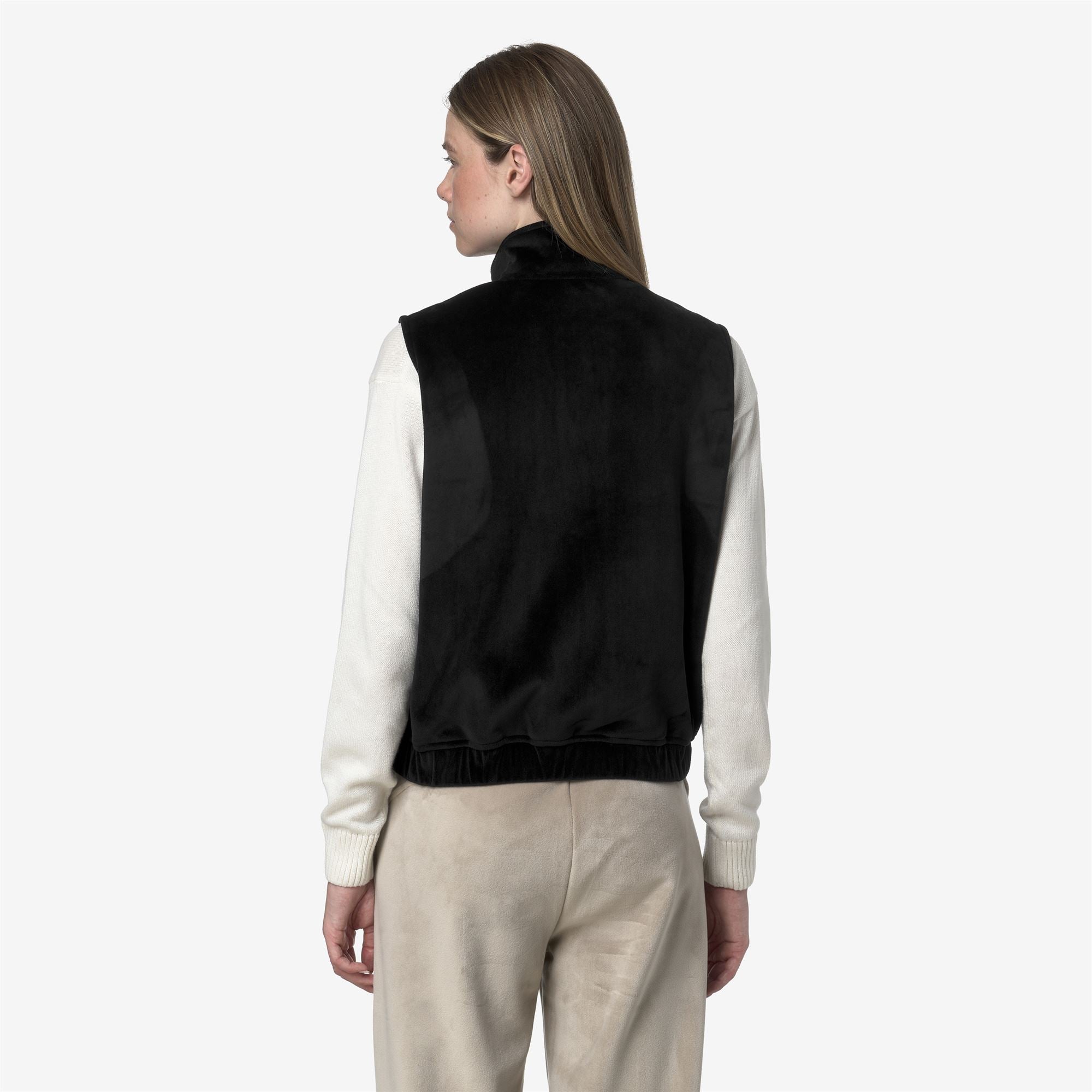 VIVIELME VELOUR POLAR - Fleece - Vest - Woman - BLACK PURE-BLACK PURE