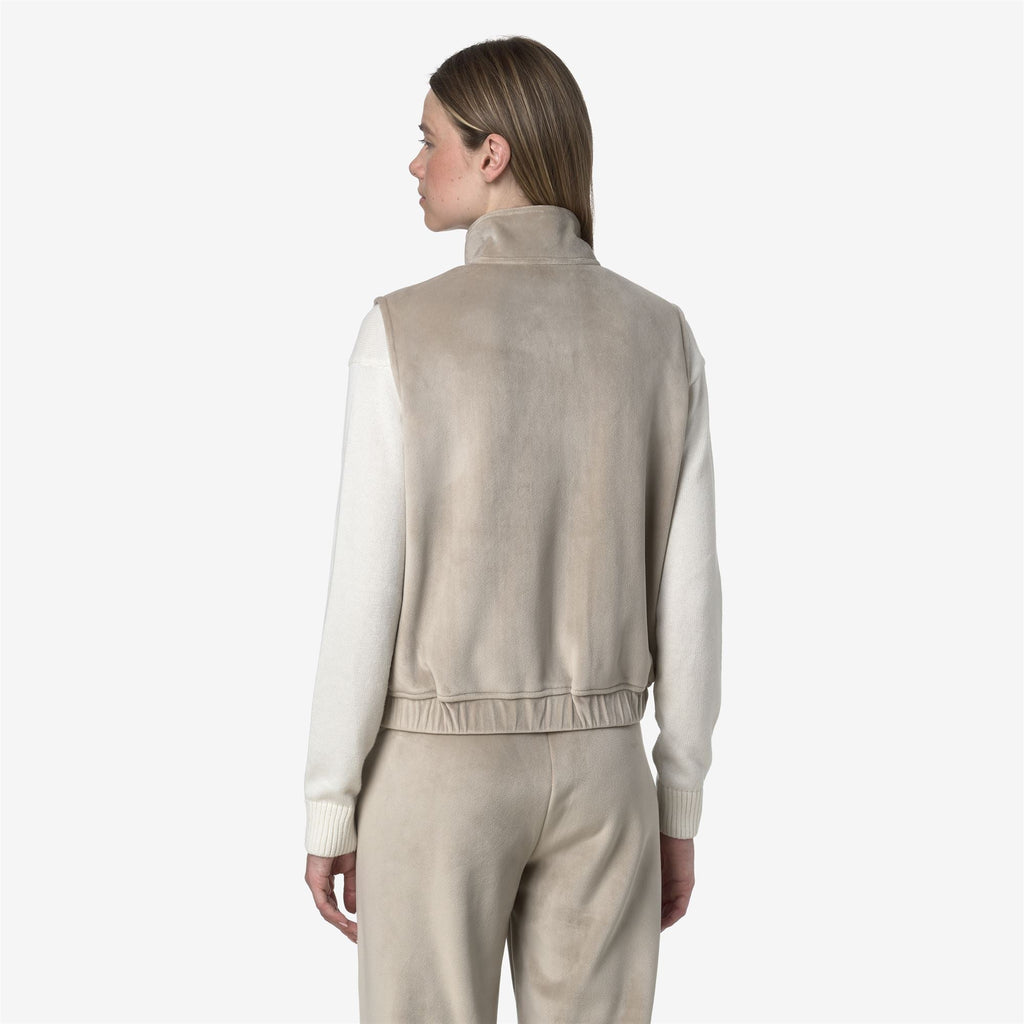 VIVIELME VELOUR POLAR - Fleece - Vest - Woman - BEIGE CASHMERE-BEIGE CASHMERE