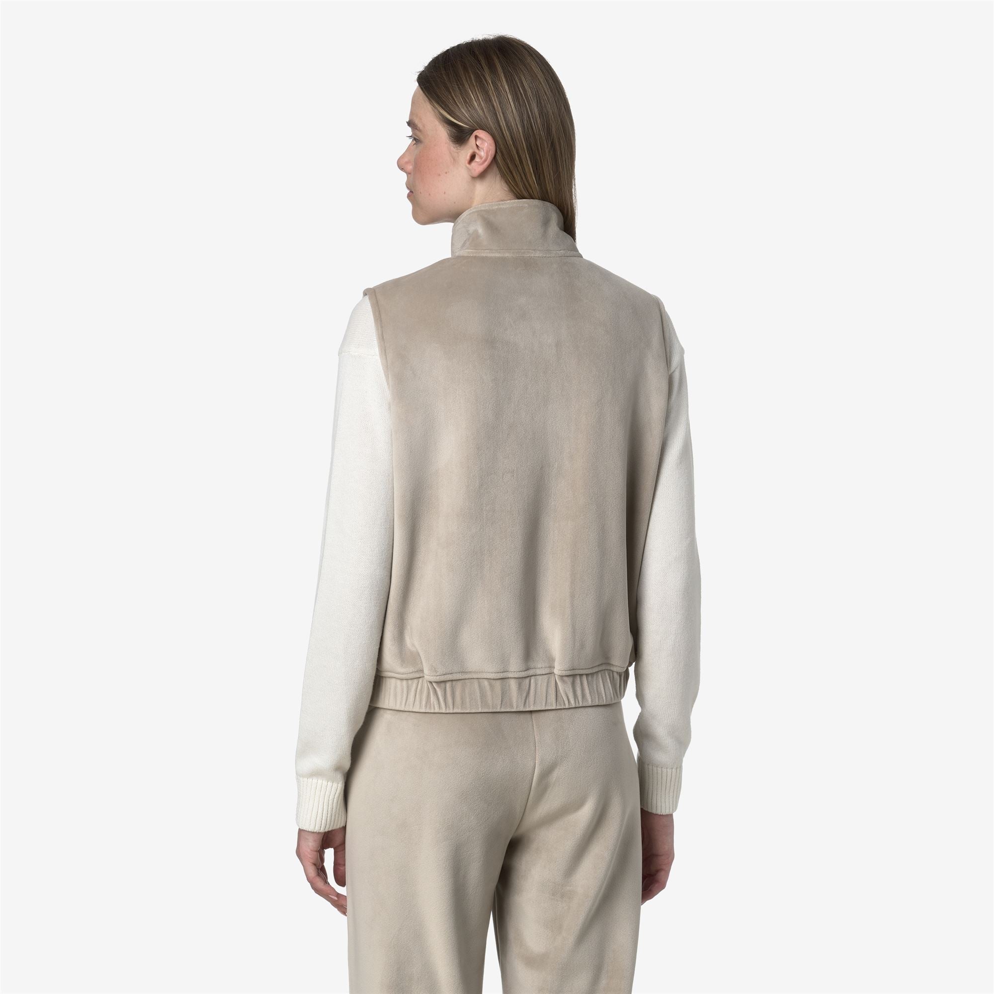 VIVIELME VELOUR POLAR - Fleece - Vest - Woman - BEIGE CASHMERE-BEIGE CASHMERE