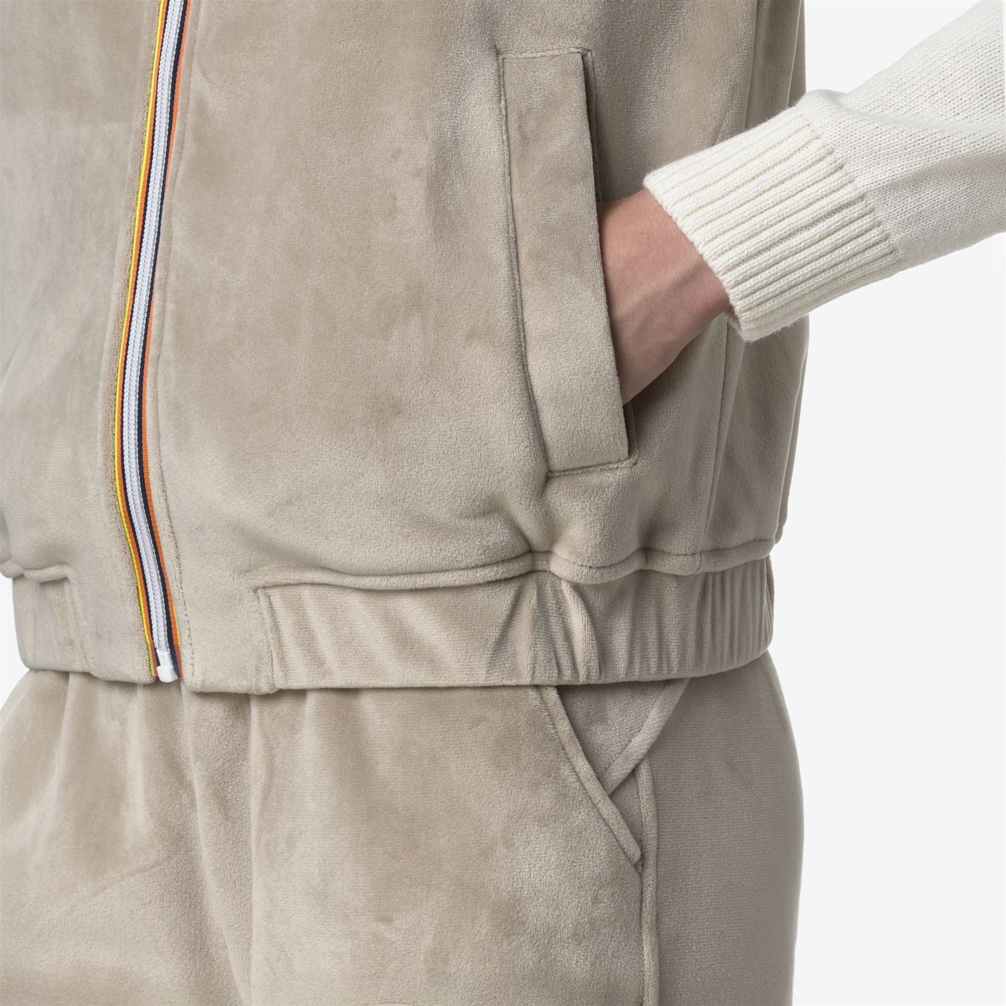 VIVIELME VELOUR POLAR - Fleece - Vest - Woman - BEIGE CASHMERE-BEIGE CASHMERE