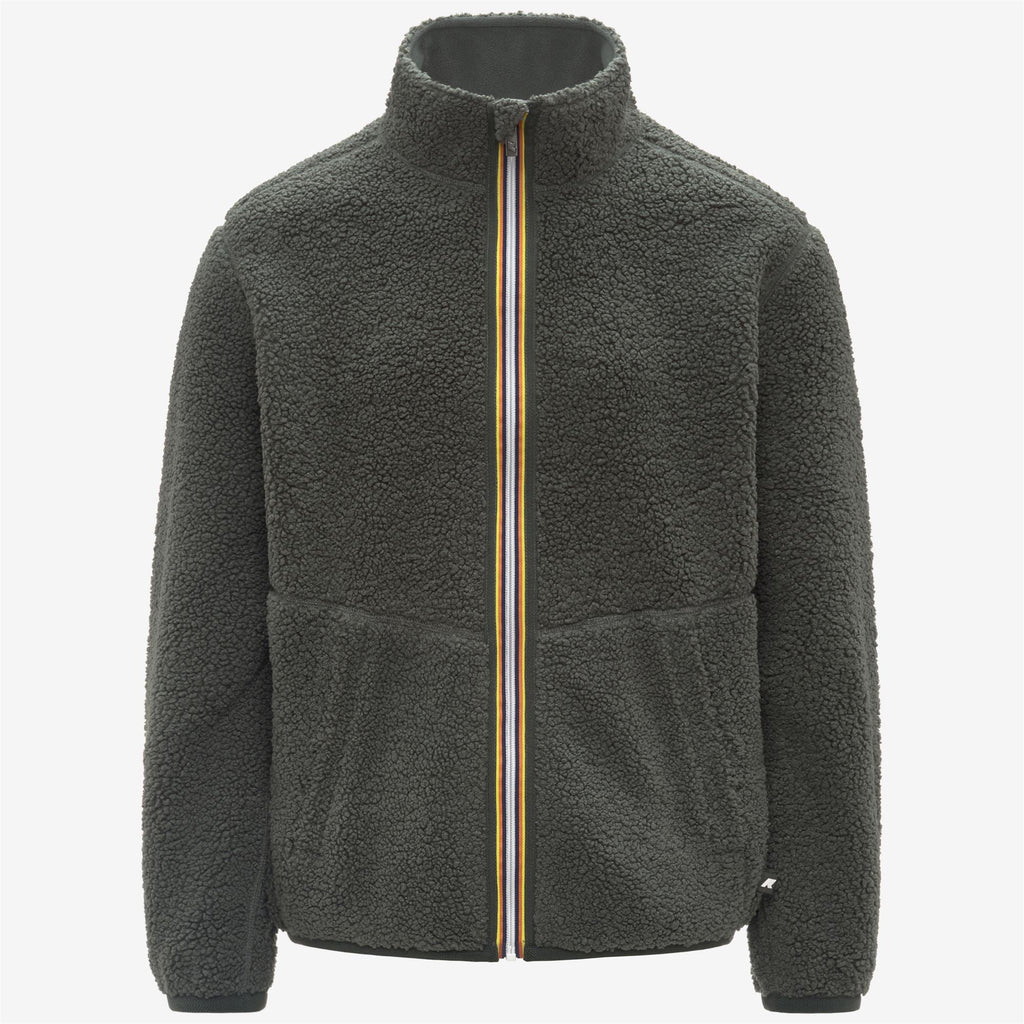 PASCAL SHERPA POLAR REVERSIBLE - Fleece - Jacket - Man - GREEN BLACKISH COMBO
