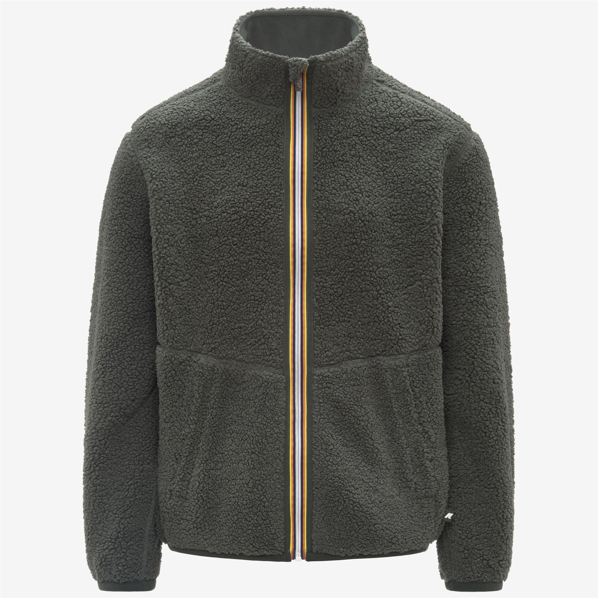 PASCAL SHERPA POLAR REVERSIBLE - Fleece - Jacket - Man - GREEN BLACKISH COMBO