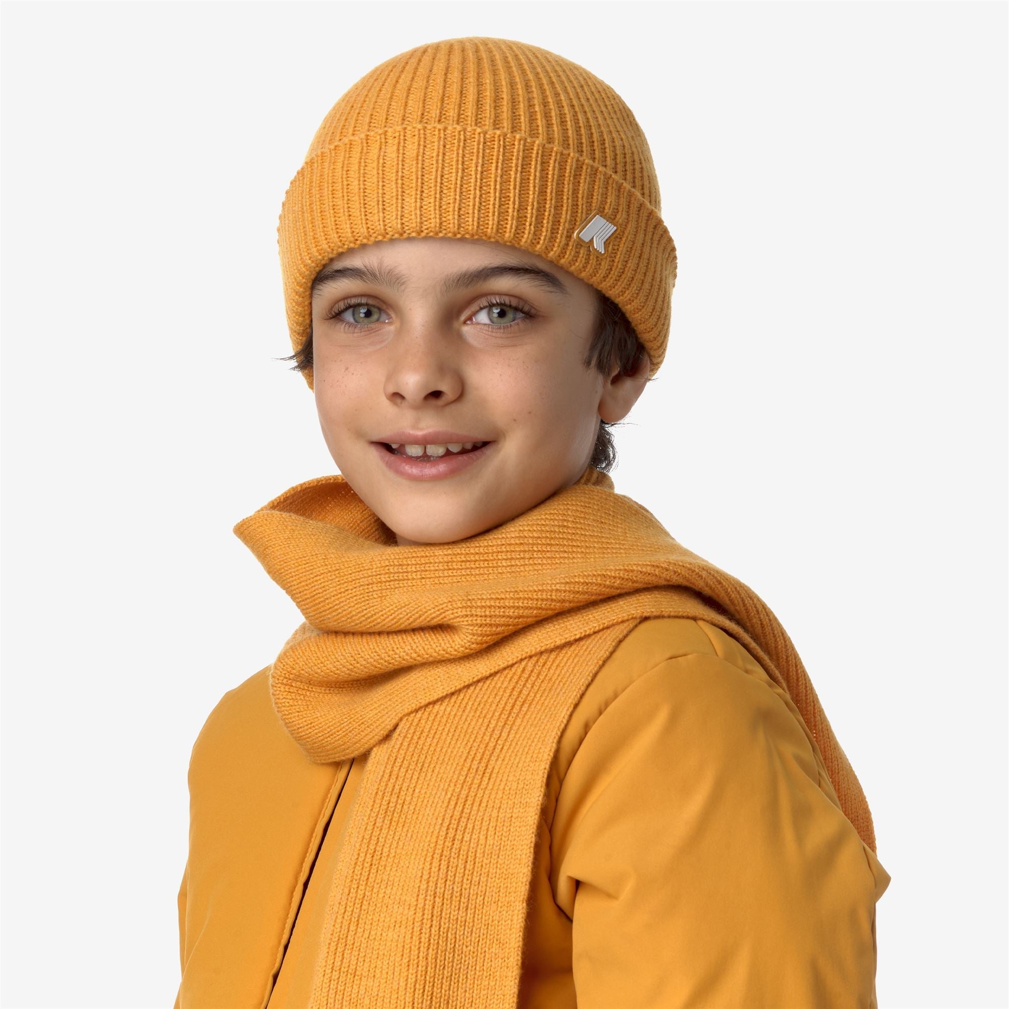 P. BRICE CARDIGAN STITCH - Headwear - Hat - Kid unisex - YELLOW INCA MELANGE