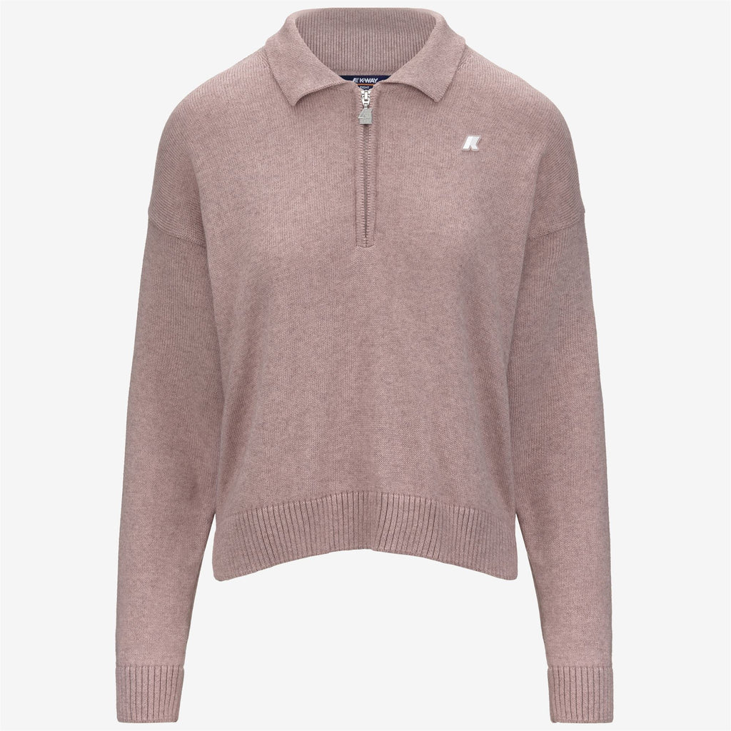 GRAMARNIER COTTON CASHMERE AF - KNITWEAR - Pull Over - Woman - PINK FAWN MEL