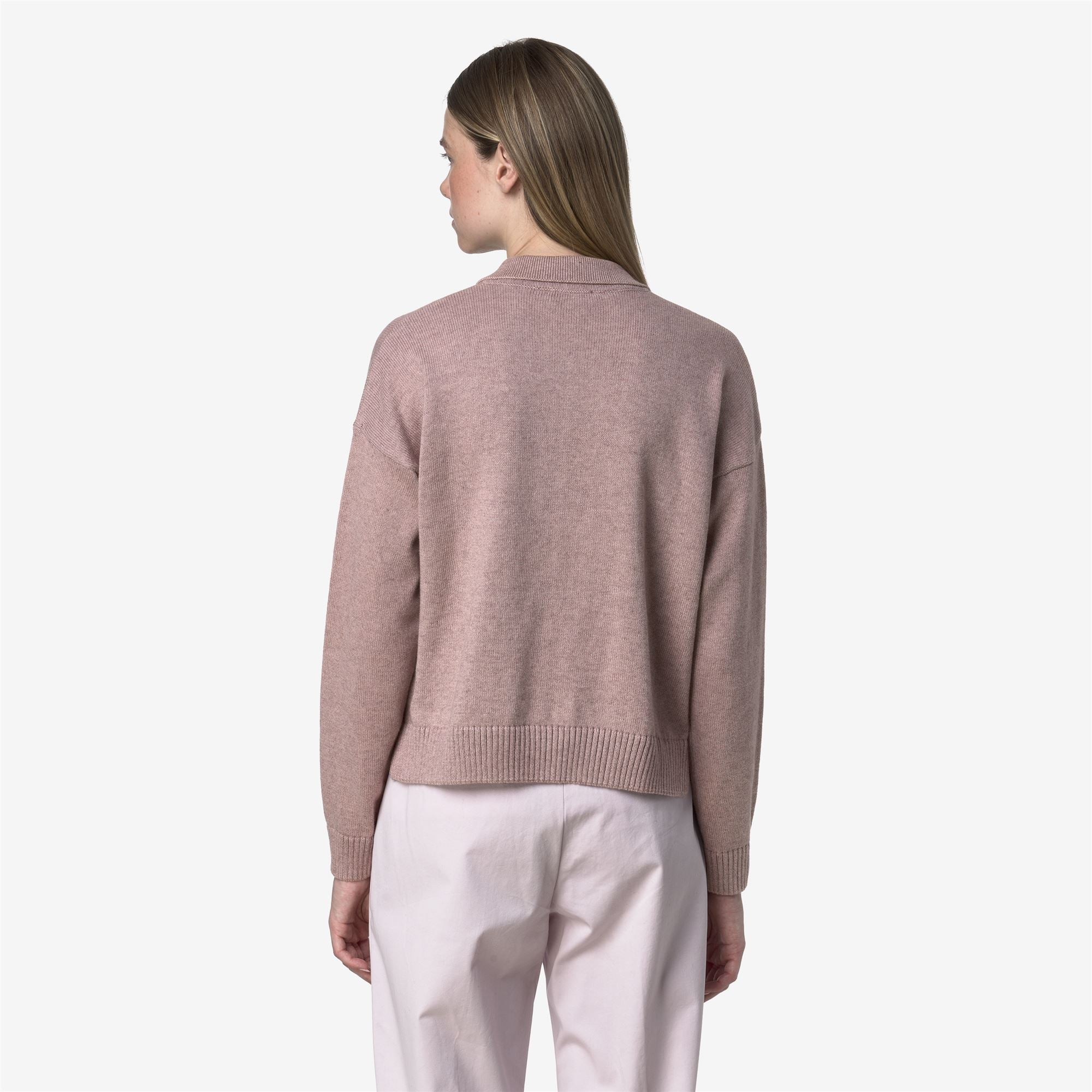 GRAMARNIER COTTON CASHMERE AF - KNITWEAR - Pull Over - Woman - PINK FAWN MEL