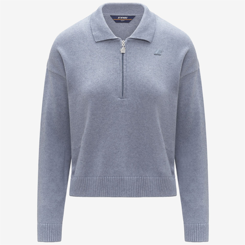 GRAMARNIER COTTON CASHMERE AF - KNITWEAR - Pull Over - Woman - AZURE MEL