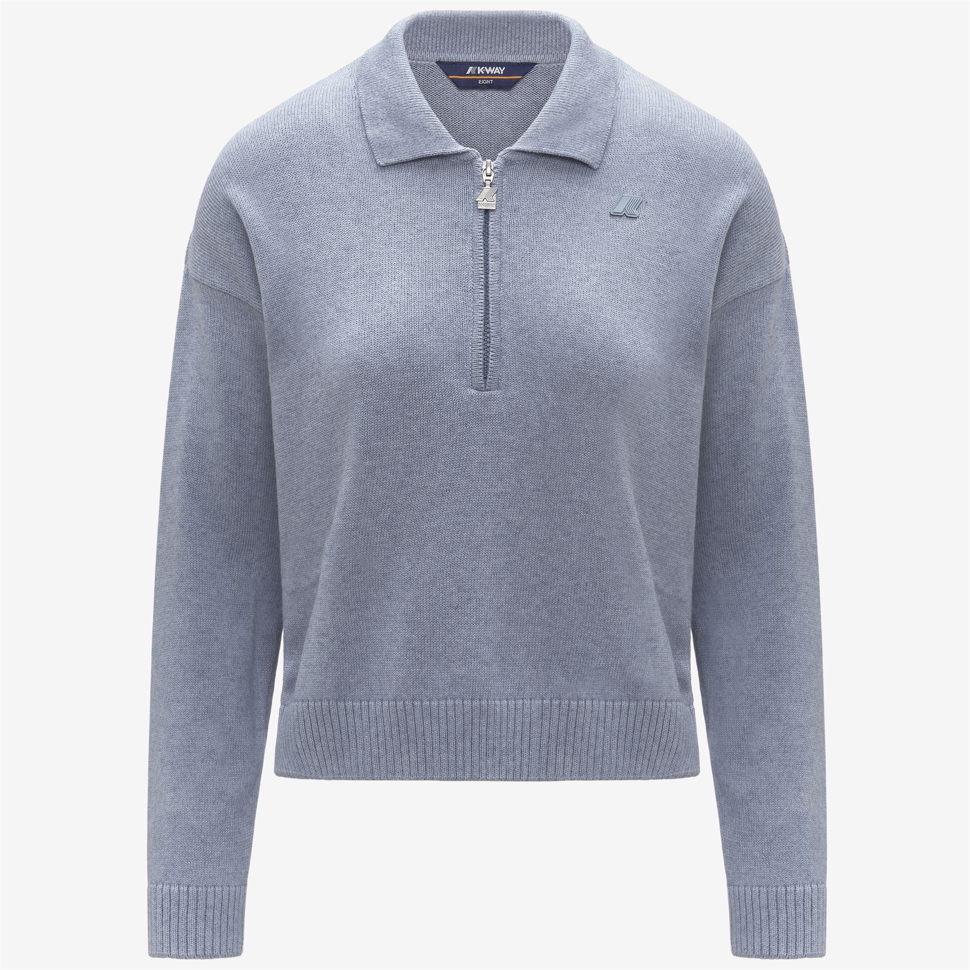 GRAMARNIER COTTON CASHMERE AF - KNITWEAR - Pull Over - Woman - AZURE MEL