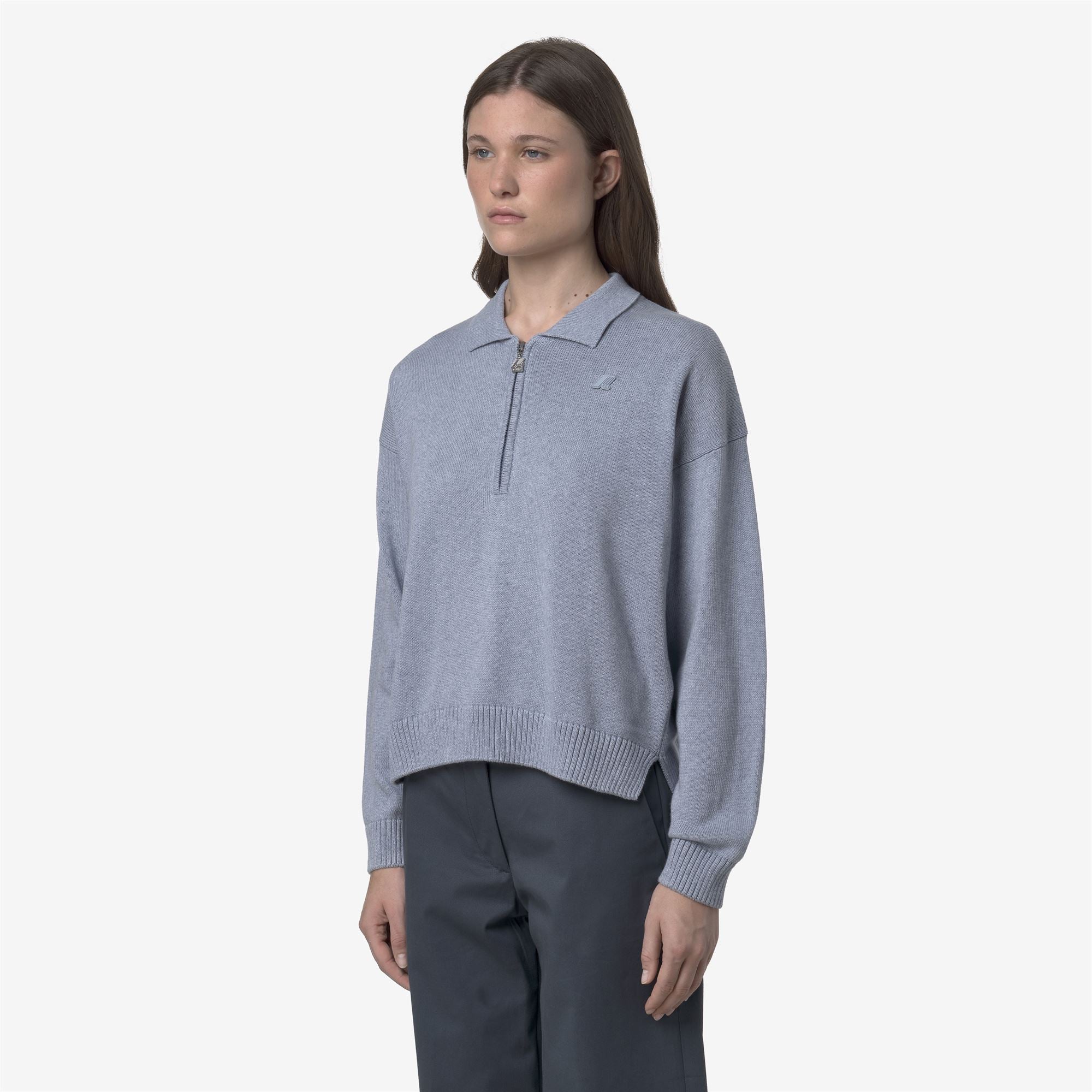 GRAMARNIER COTTON CASHMERE AF - KNITWEAR - Pull Over - Woman - AZURE MEL