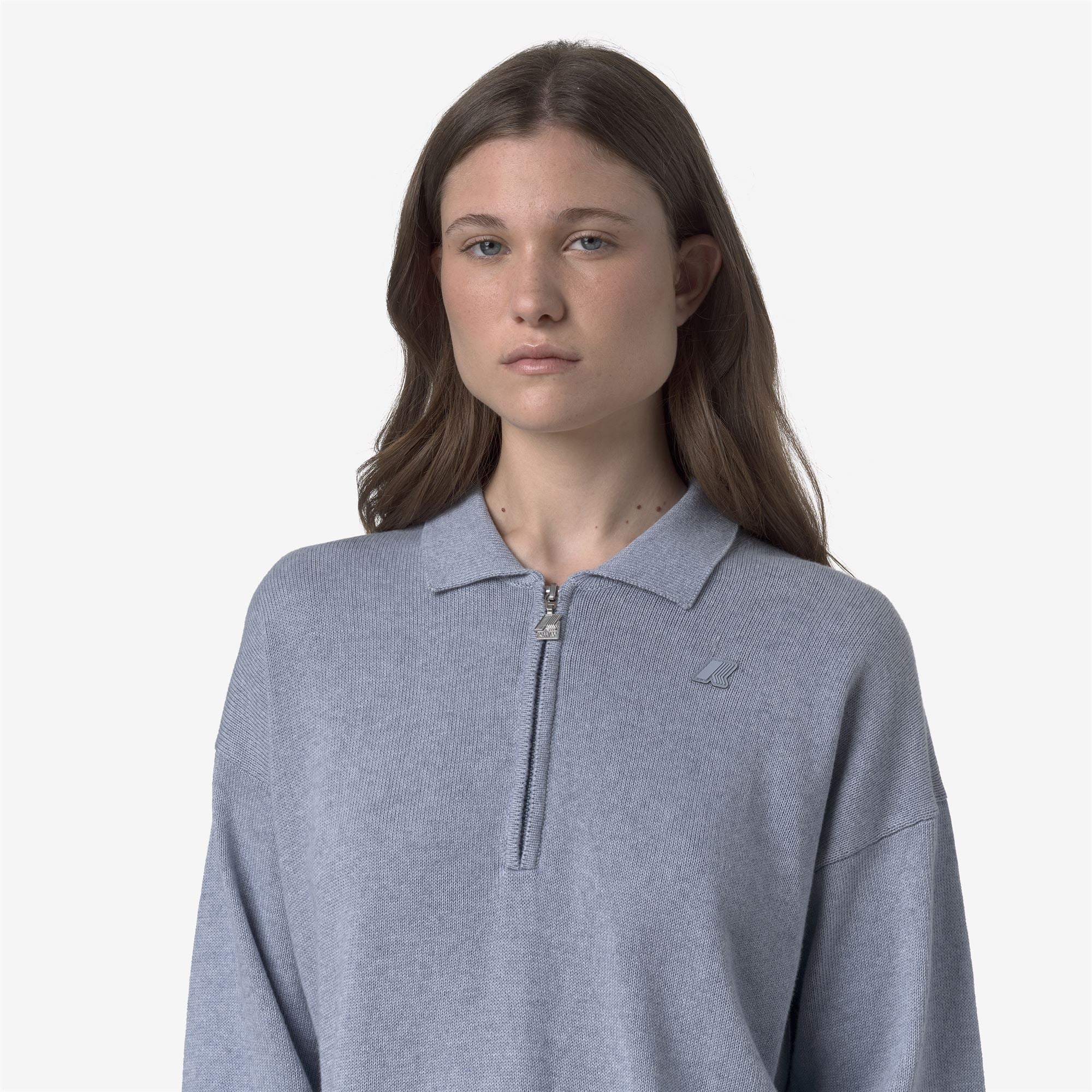 GRAMARNIER COTTON CASHMERE AF - KNITWEAR - Pull Over - Woman - AZURE MEL