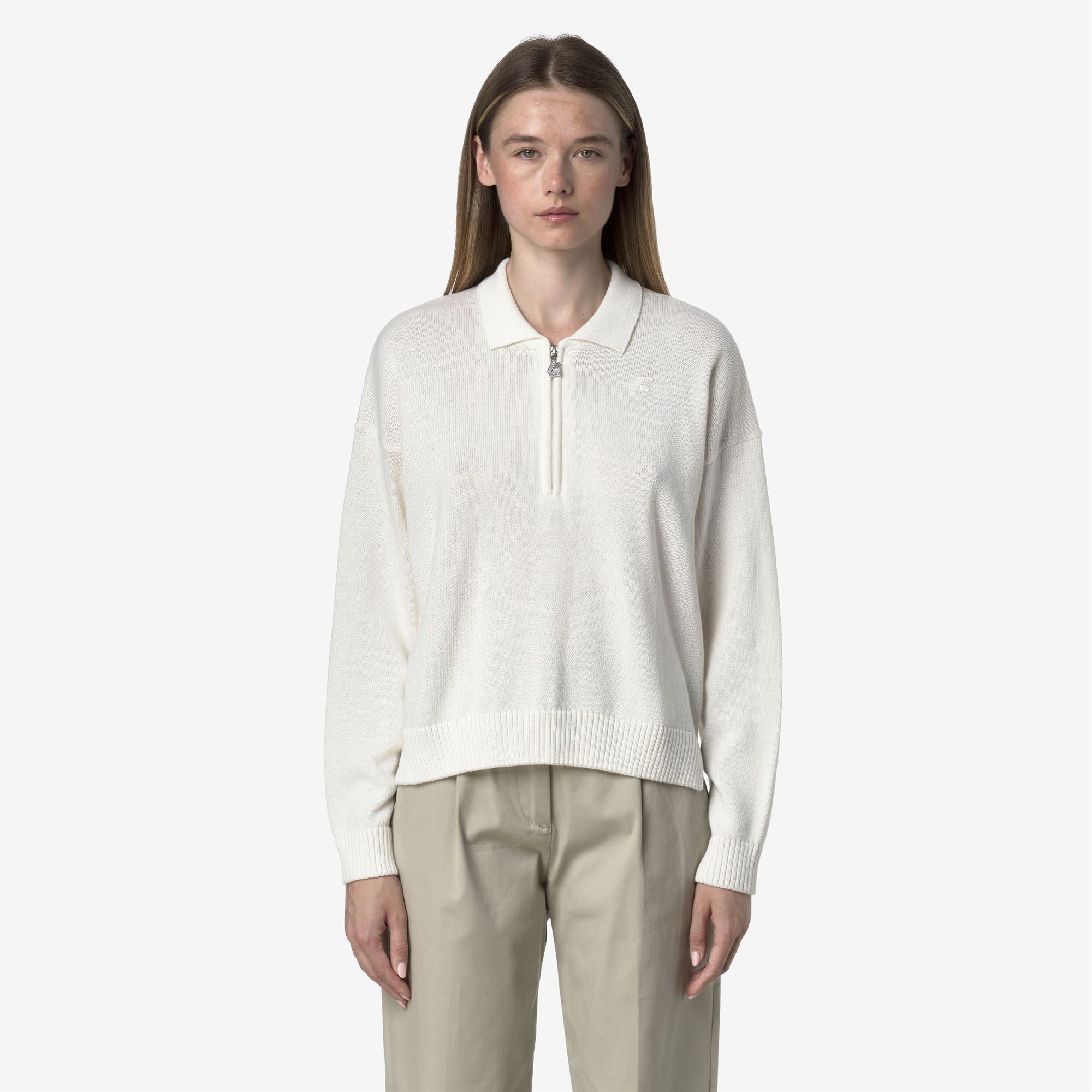 GRAMARNIER COTTON CASHMERE AF - KNITWEAR - Pull Over - Woman - WHITE GARDENIA