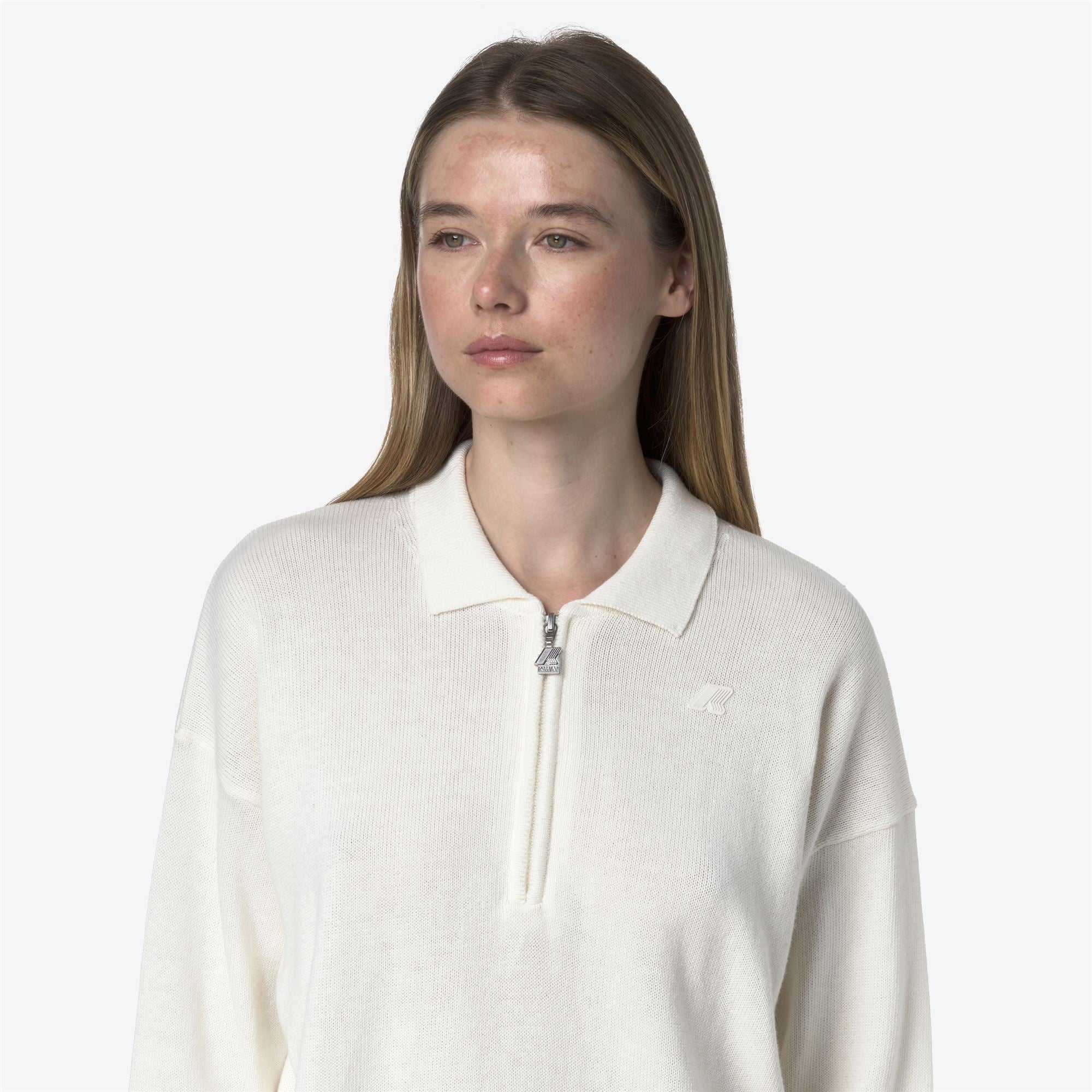 GRAMARNIER COTTON CASHMERE AF - KNITWEAR - Pull Over - Woman - WHITE GARDENIA