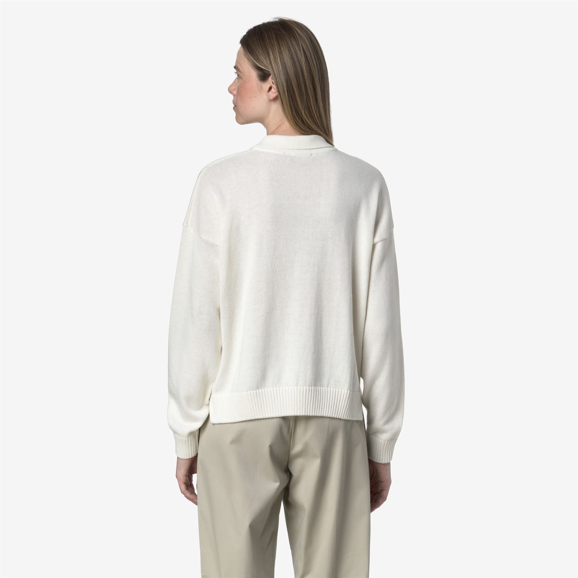 GRAMARNIER COTTON CASHMERE AF - KNITWEAR - Pull Over - Woman - WHITE GARDENIA