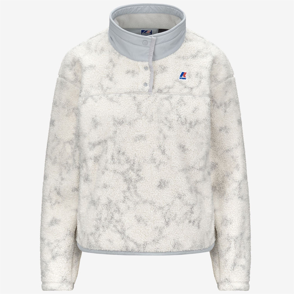 BENEDICTE ORSETTO PRINT - Fleece - Pull Over - Woman - ECRU-GREY FLOWERS