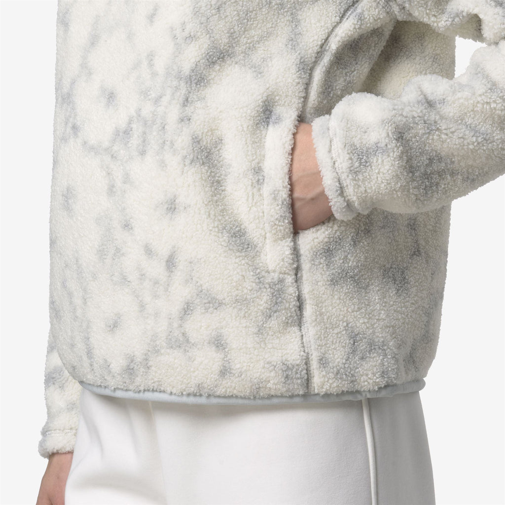 BENEDICTE ORSETTO PRINT - Fleece - Pull Over - Woman - ECRU-GREY FLOWERS