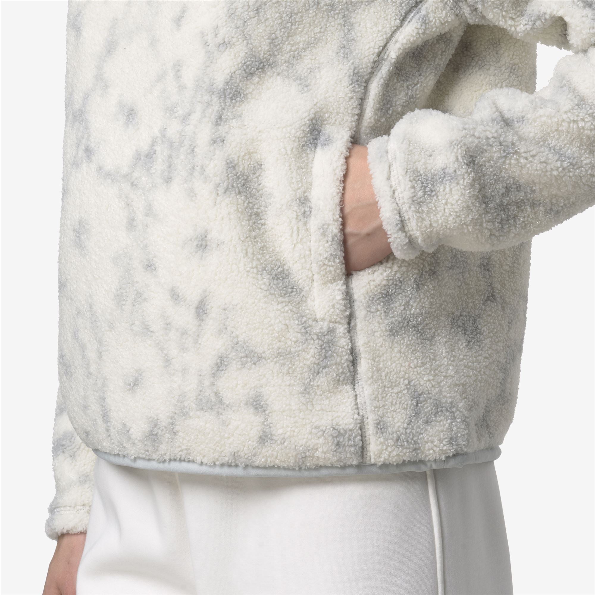 BENEDICTE ORSETTO PRINT - Fleece - Pull Over - Woman - ECRU-GREY FLOWERS
