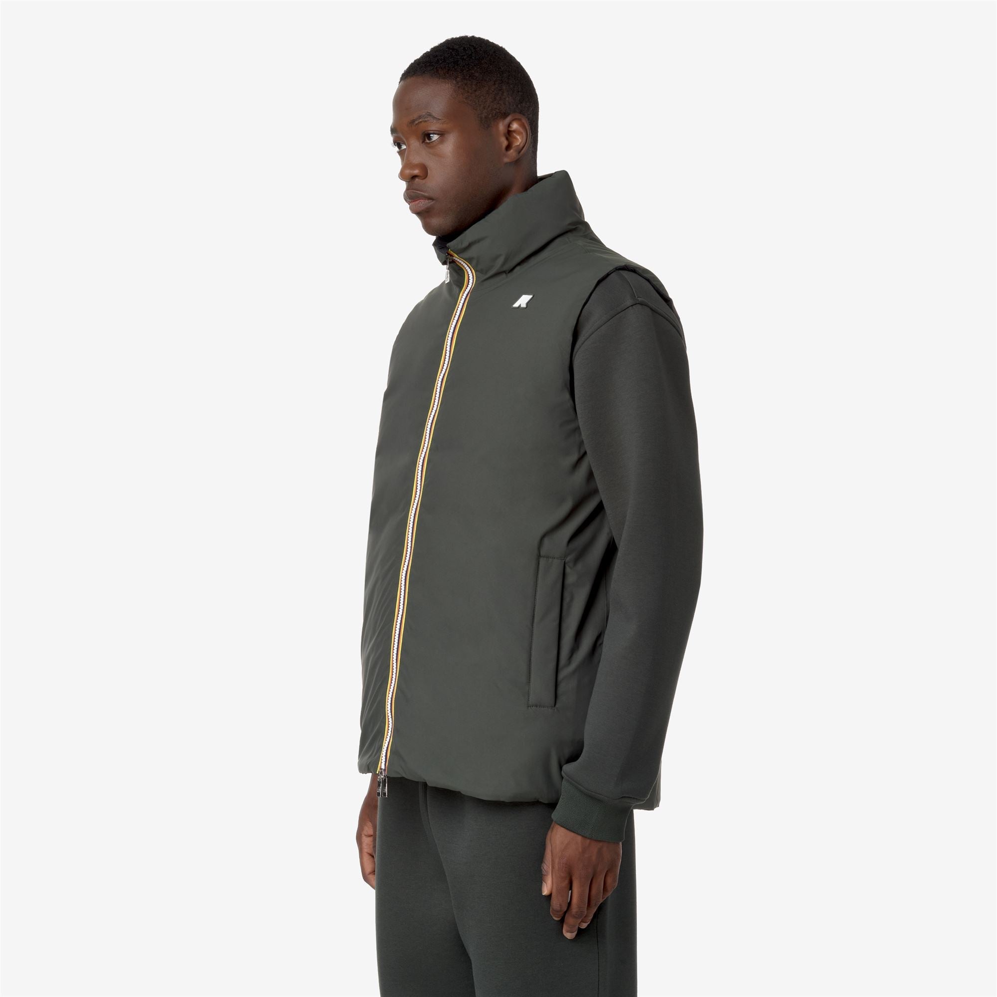 VALEN ST THERMO REVERSIBLE - Jackets - Short - Man - GREEN BLACKISH-BLACK PURE
