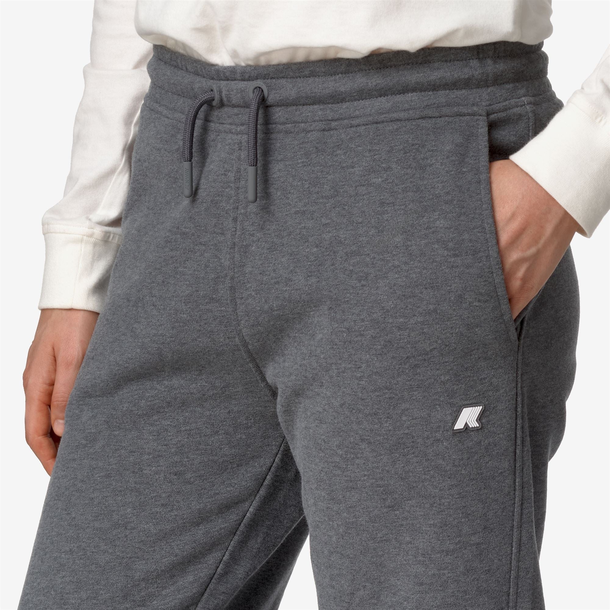 GINEVRETTE FLEECE PEACH - Pants - Sport Trousers - Woman - GREY MD MEL