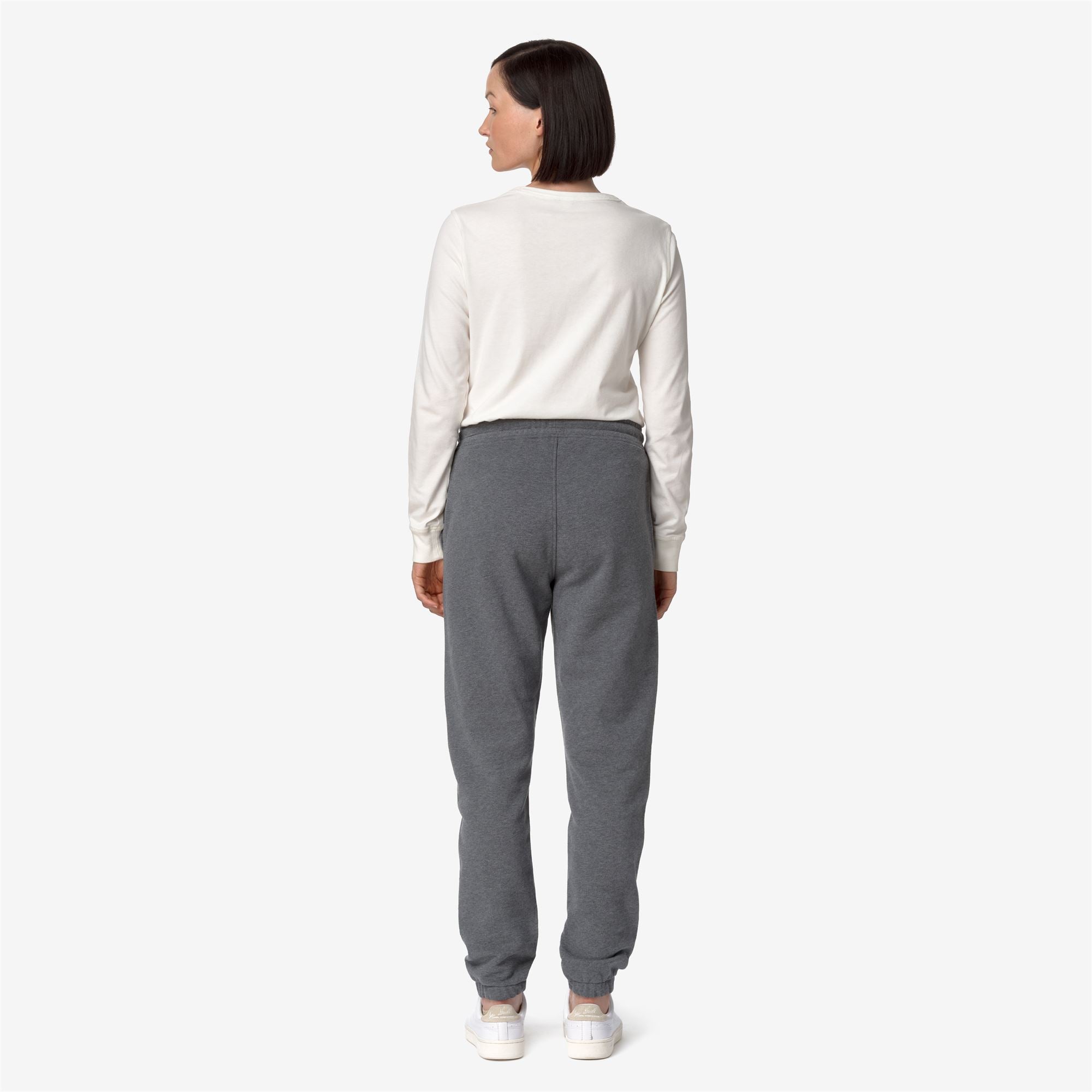 GINEVRETTE FLEECE PEACH - Pants - Sport Trousers - Woman - GREY MD MEL