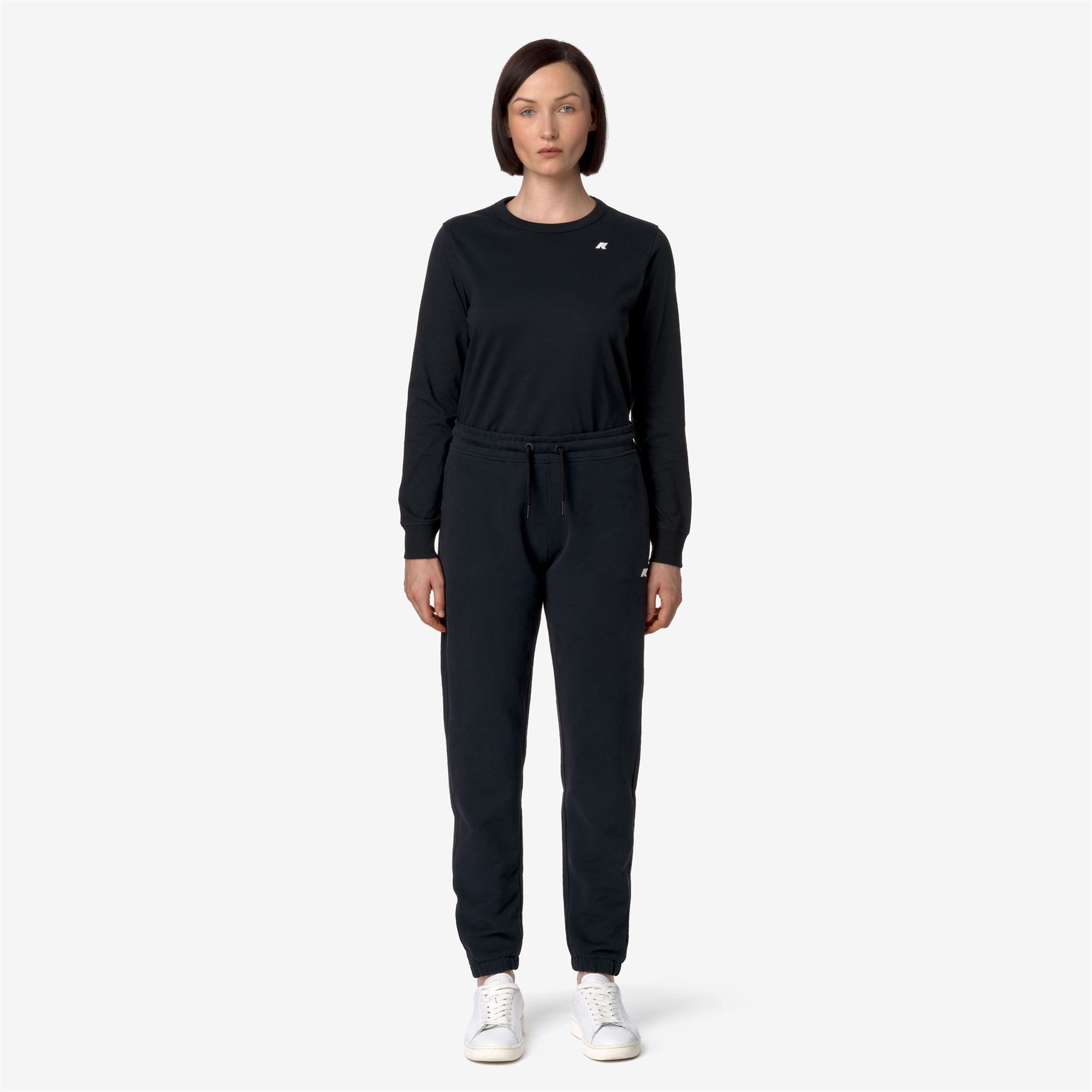 GINEVRETTE FLEECE PEACH - Pants - Sport Trousers - Woman - BLACK PURE