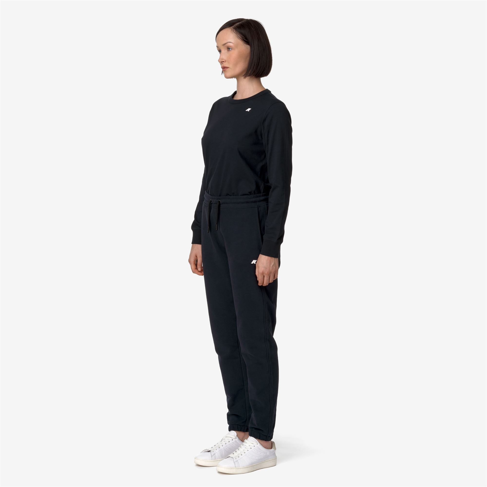 GINEVRETTE FLEECE PEACH - Pants - Sport Trousers - Woman - BLACK PURE