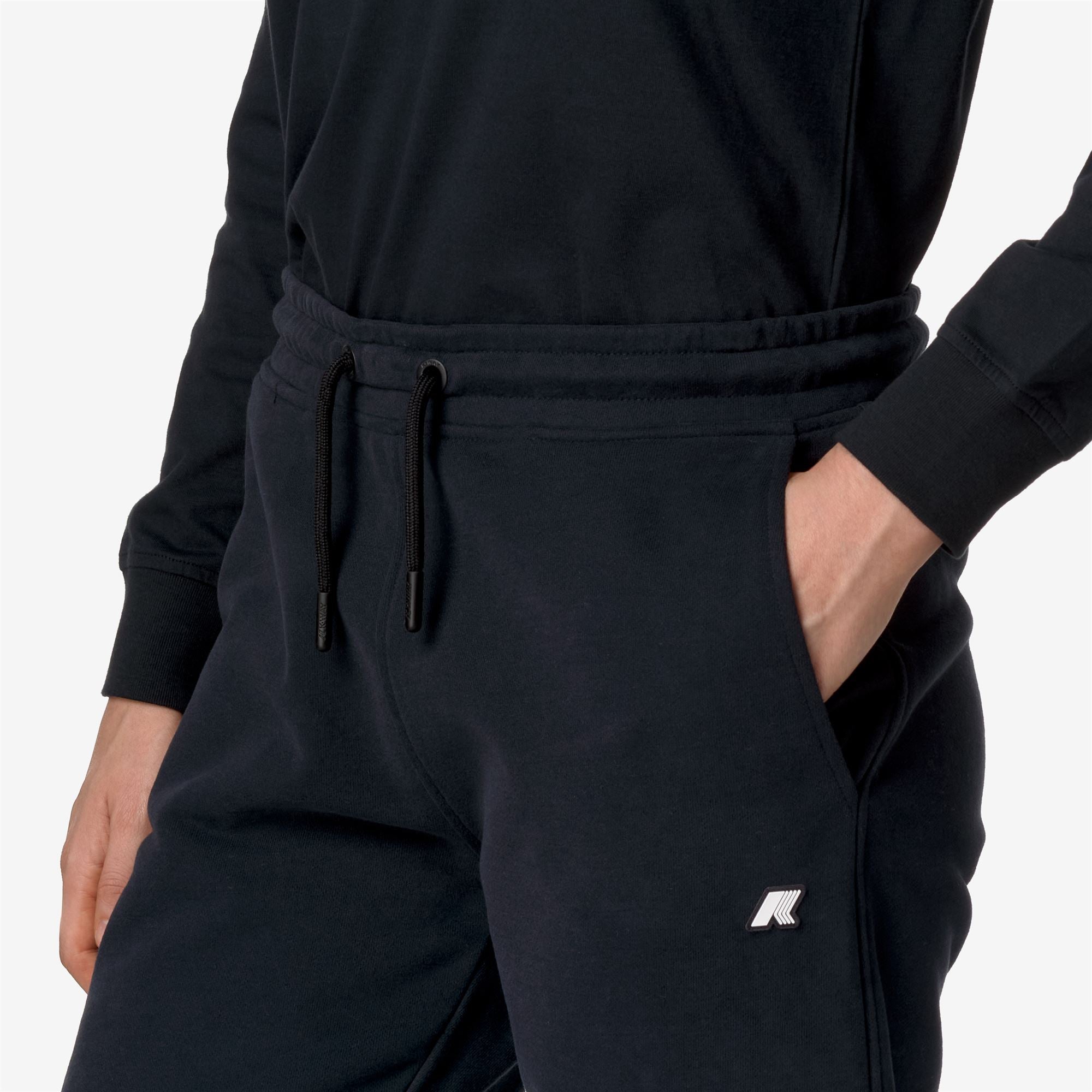 GINEVRETTE FLEECE PEACH - Pants - Sport Trousers - Woman - BLACK PURE