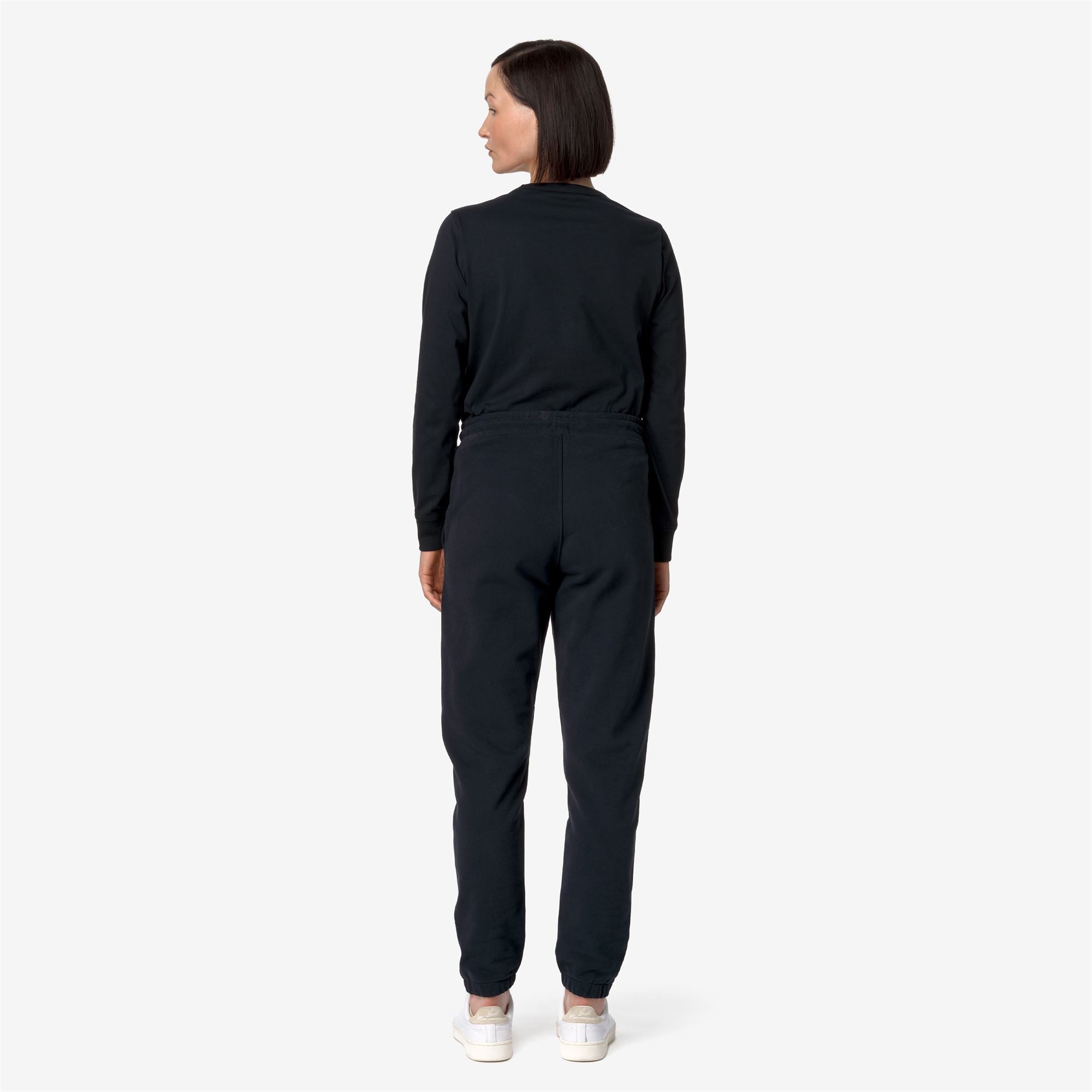 GINEVRETTE FLEECE PEACH - Pants - Sport Trousers - Woman - BLACK PURE