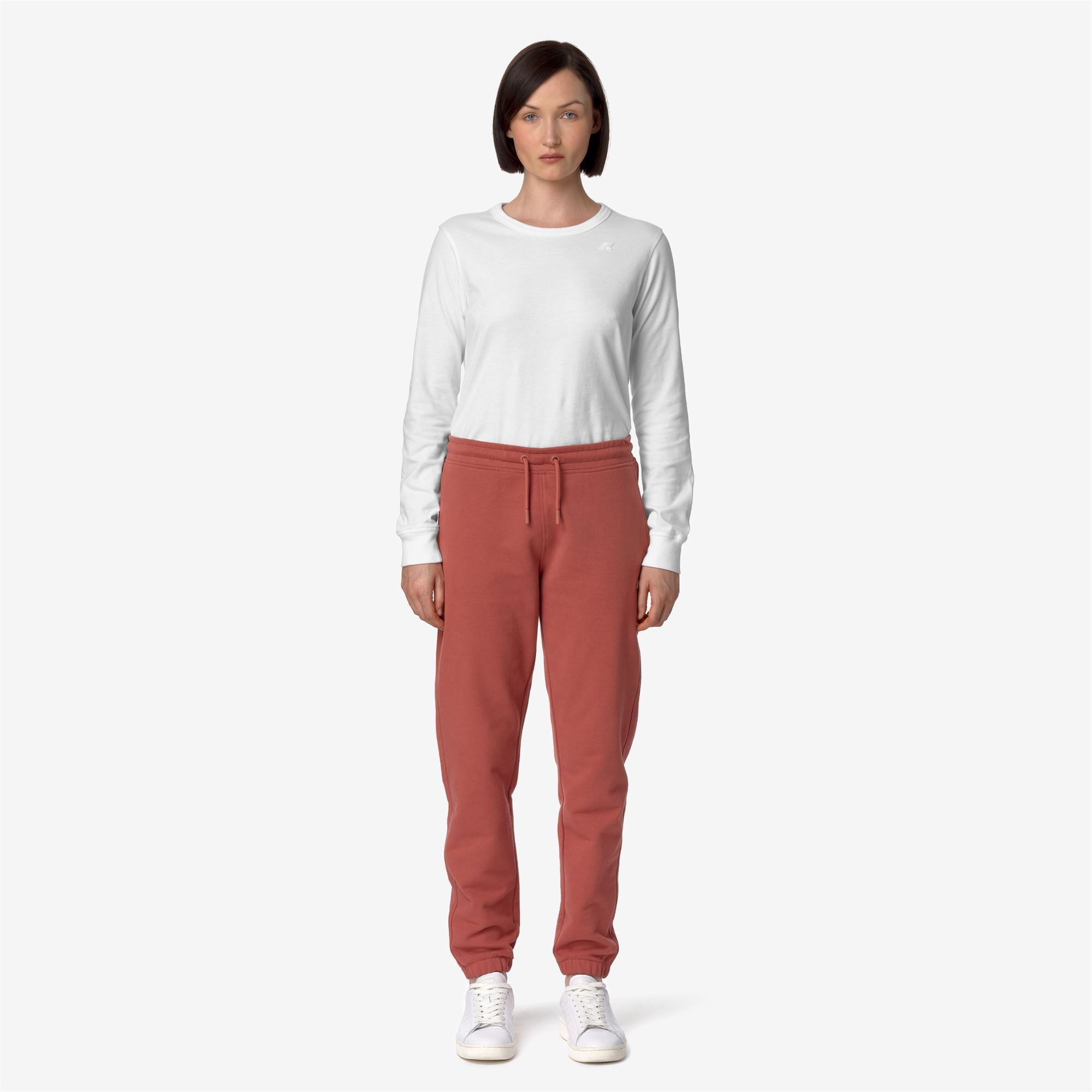 GINEVRETTE FLEECE PEACH - Pants - Sport Trousers - Woman - PINK CEDAR
