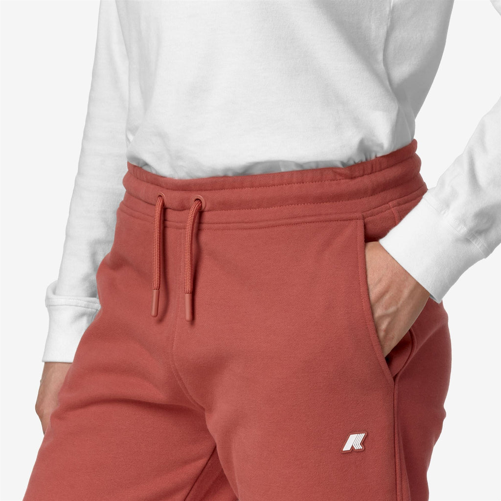 GINEVRETTE FLEECE PEACH - Pants - Sport Trousers - Woman - PINK CEDAR