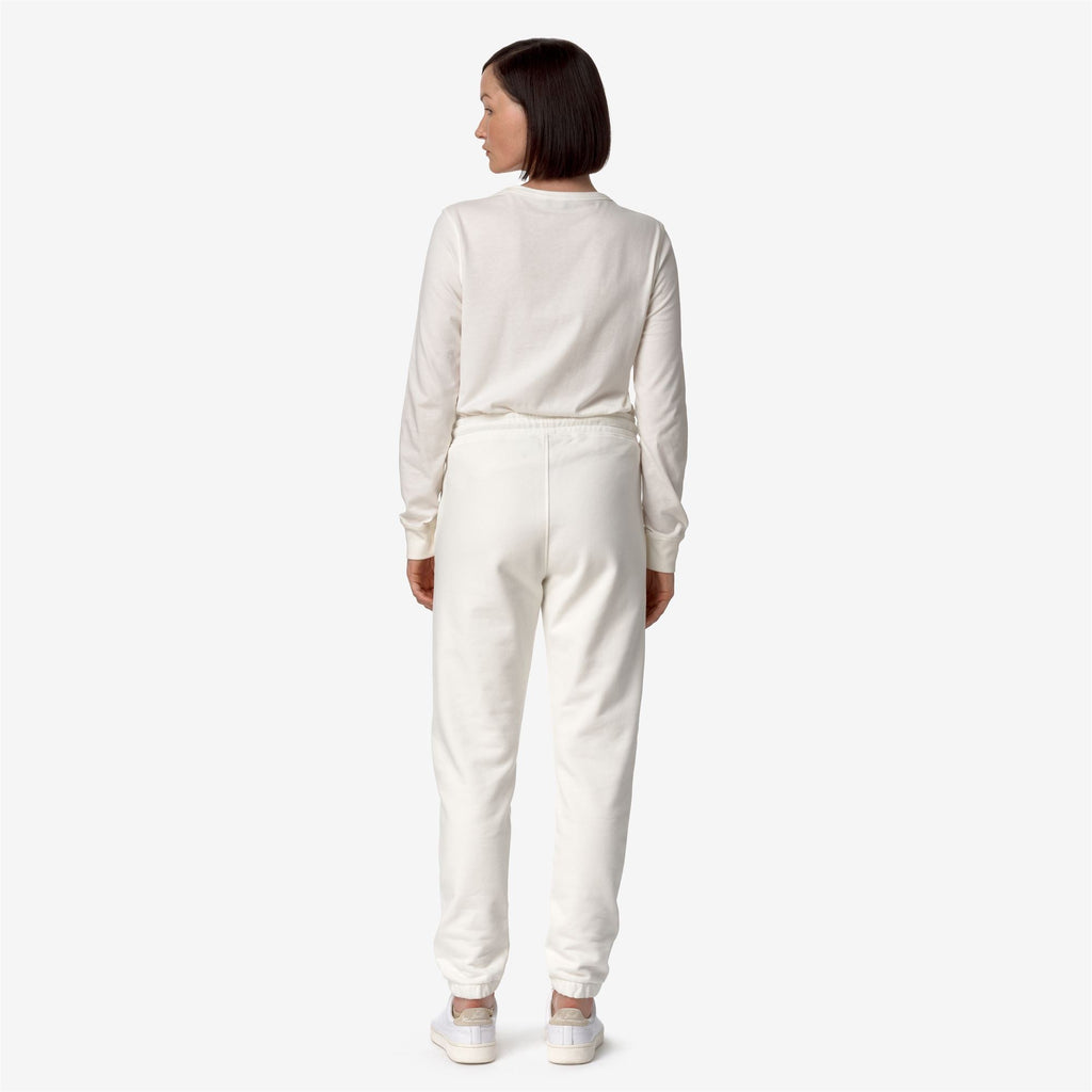 GINEVRETTE FLEECE PEACH - Pants - Sport Trousers - Woman - WHITE GARDENIA