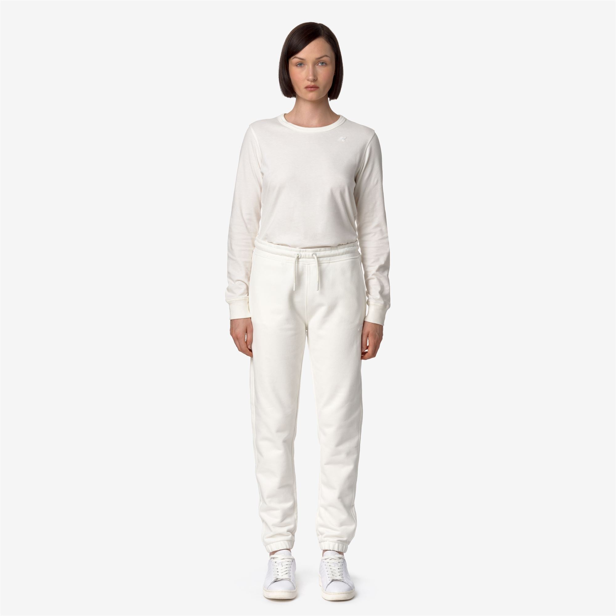 GINEVRETTE FLEECE PEACH - Pants - Sport Trousers - Woman - WHITE GARDENIA