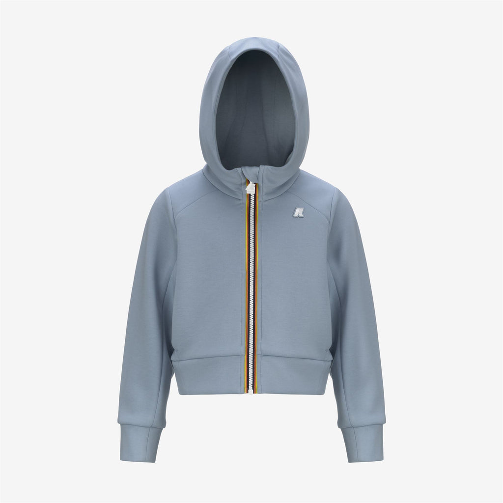 P. DIVINE LIGHT SPACER - Fleece - Hoodie Full Zip - Girl - BLUE AVIO