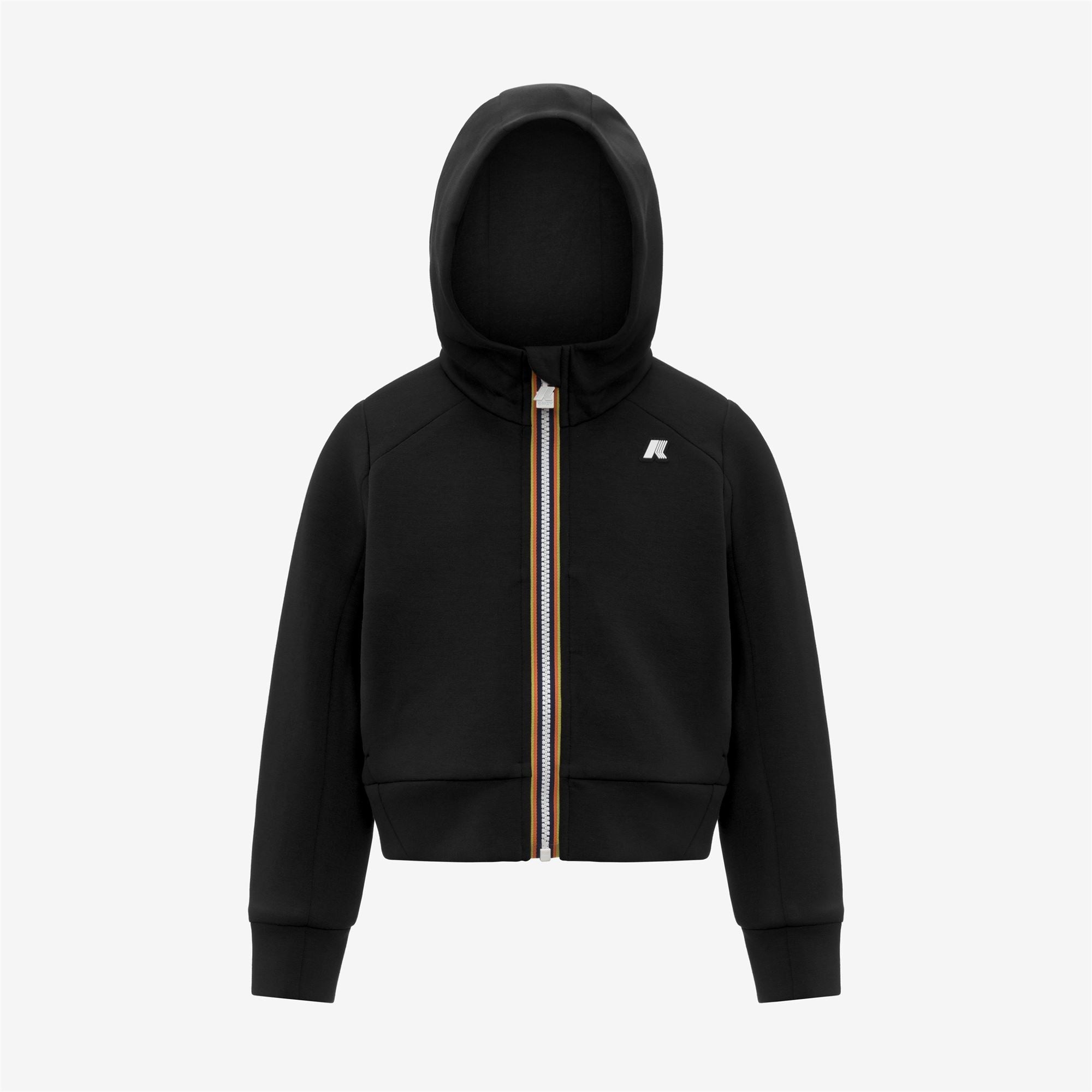 P. DIVINE LIGHT SPACER - Fleece - Hoodie Full Zip - Girl - BLACK PURE