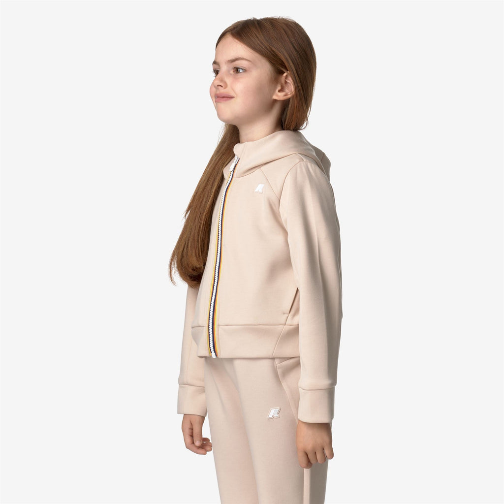 P. DIVINE LIGHT SPACER - Fleece - Hoodie Full Zip - Girl - PINK TINT
