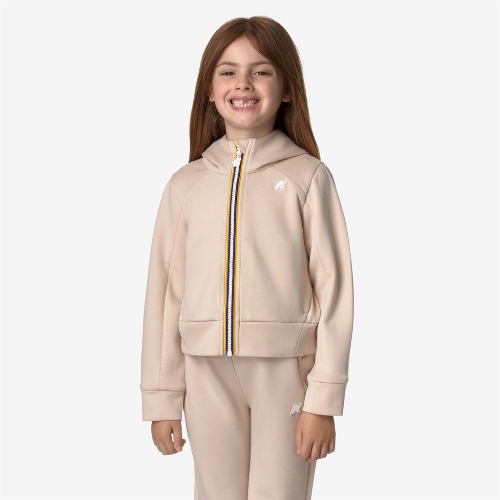 P. DIVINE LIGHT SPACER - Fleece - Hoodie Full Zip - Girl - PINK TINT