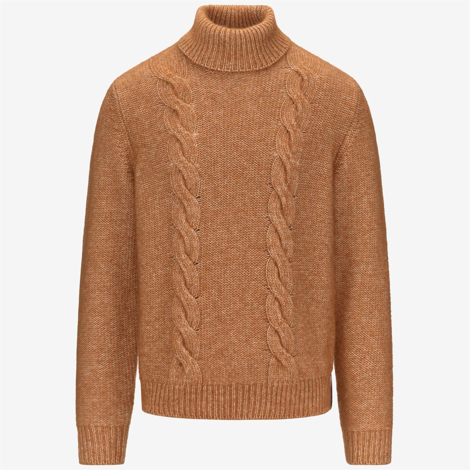 CIRAL - KNITWEAR - Pull Over - Man - ORANGE-OFF WHITE