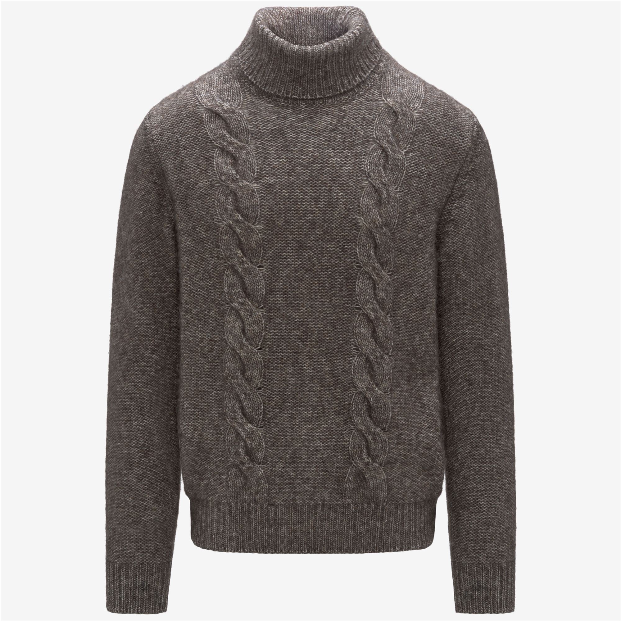 CIRAL - KNITWEAR - Pull Over - Man - BLACK OLIVE-OFF WHITE