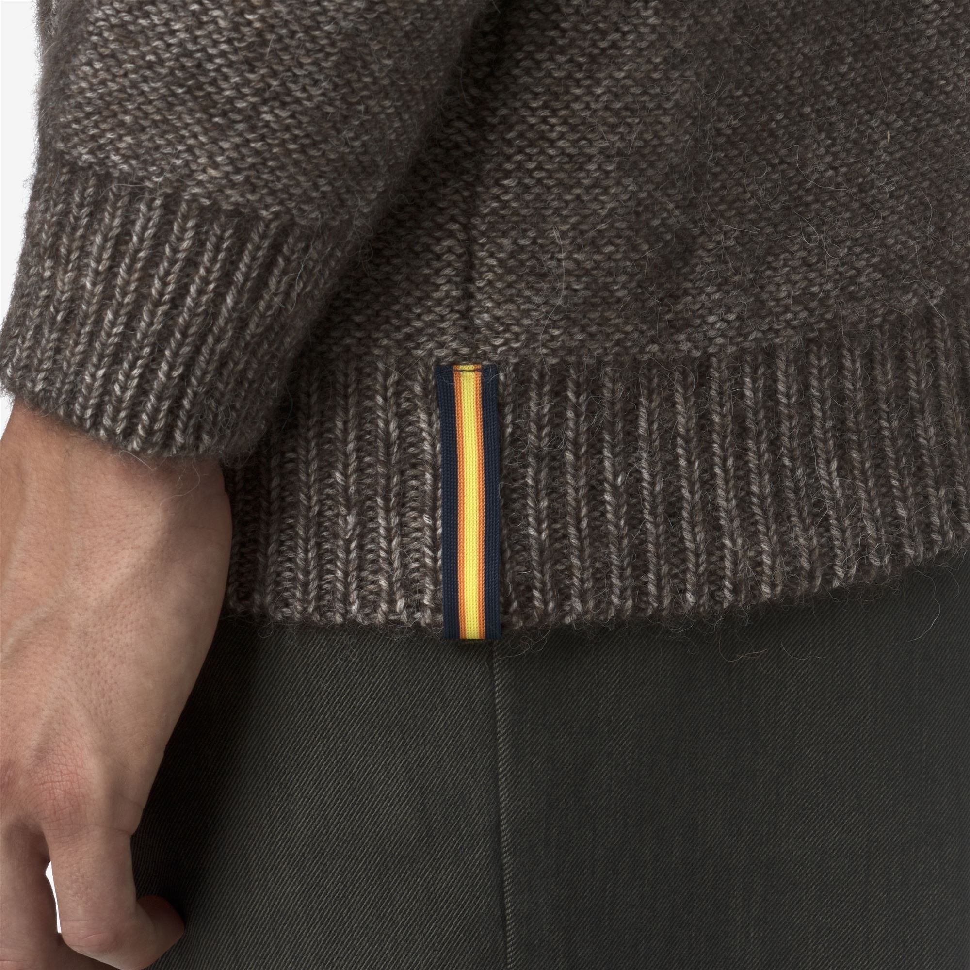 CIRAL - KNITWEAR - Pull Over - Man - BLACK OLIVE-OFF WHITE