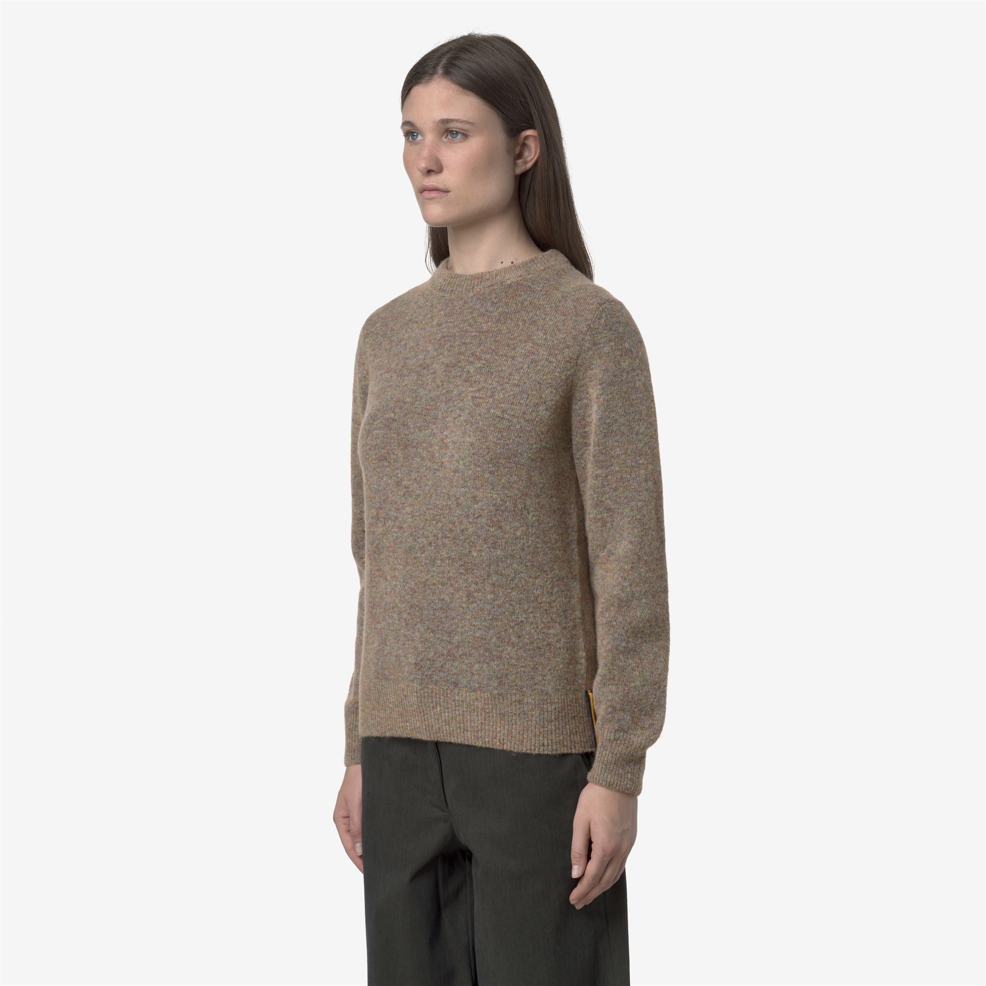 CLARISSE WOOL STRETCH - KNITWEAR - Pull Over - Woman - PINK DUST MIX