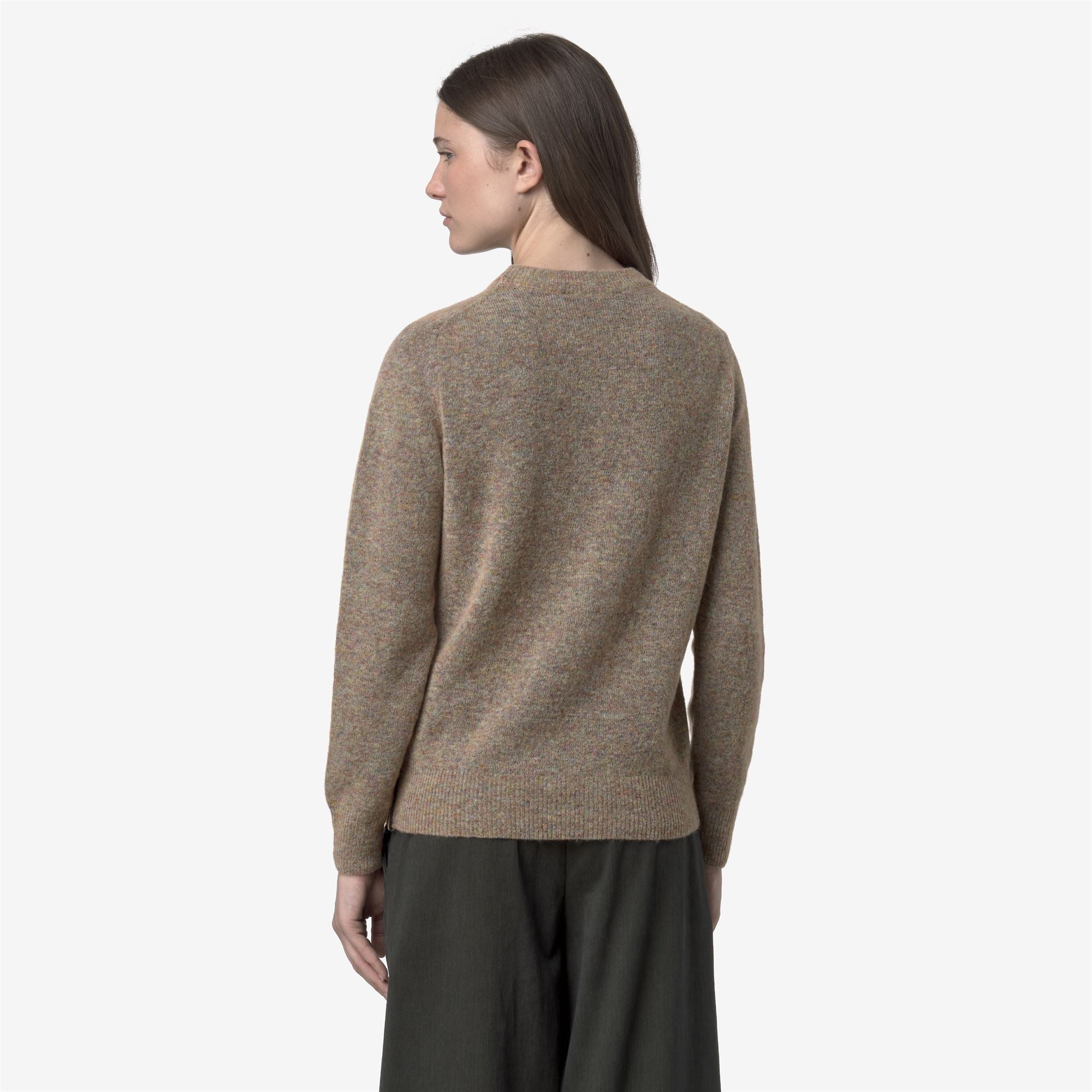 CLARISSE WOOL STRETCH - KNITWEAR - Pull Over - Woman - PINK DUST MIX