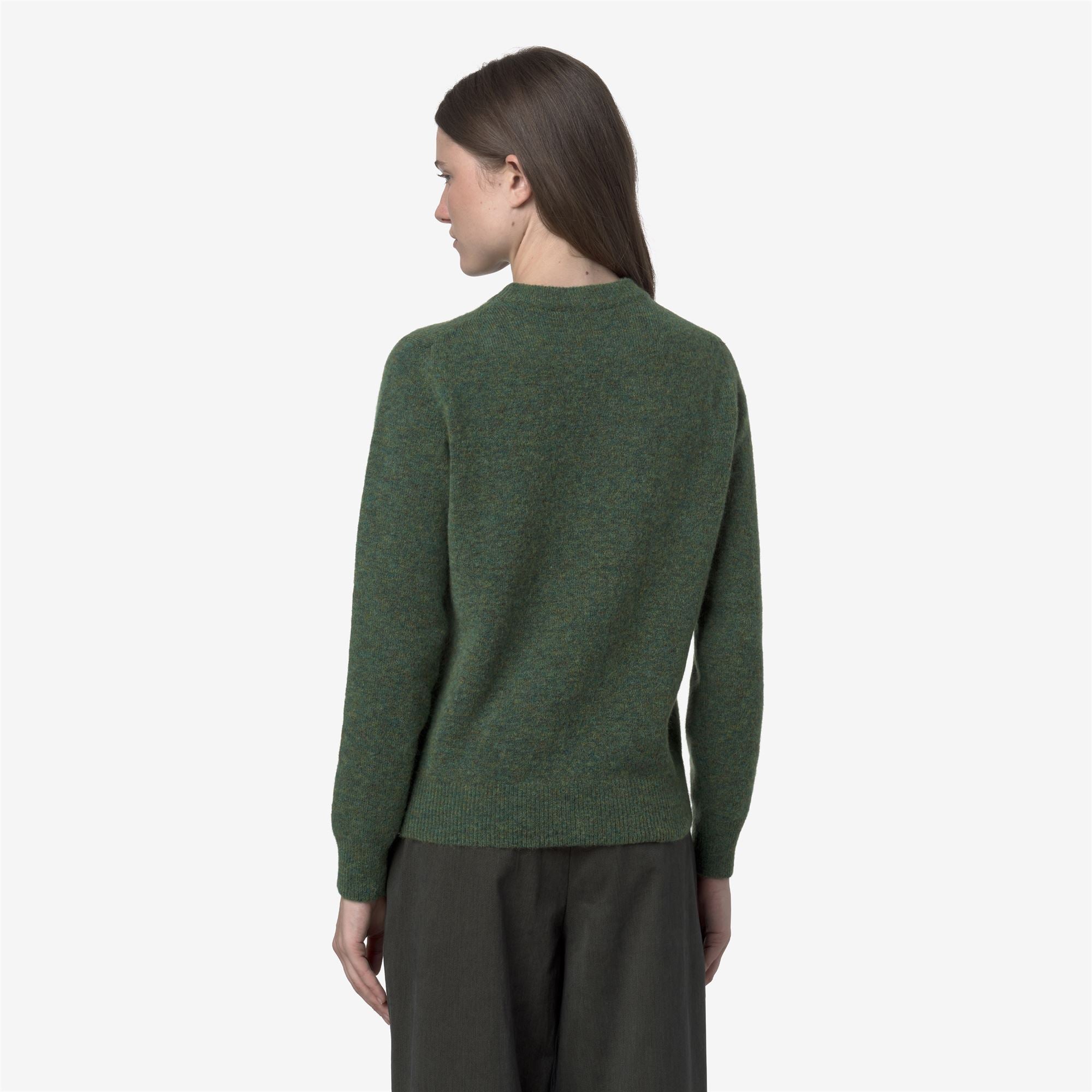 CLARISSE WOOL STRETCH - KNITWEAR - Pull Over - Woman - GREEN MIX
